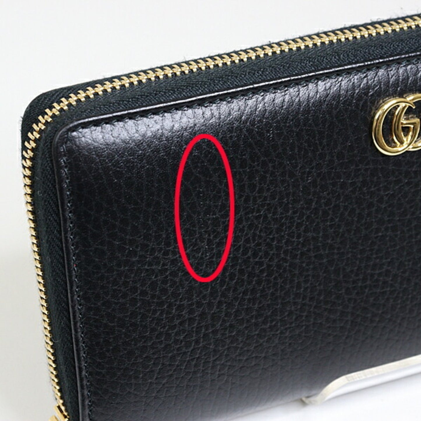 Gucci Japan Exclusive Double G Zip Around Wallet 456117 Black Round Long