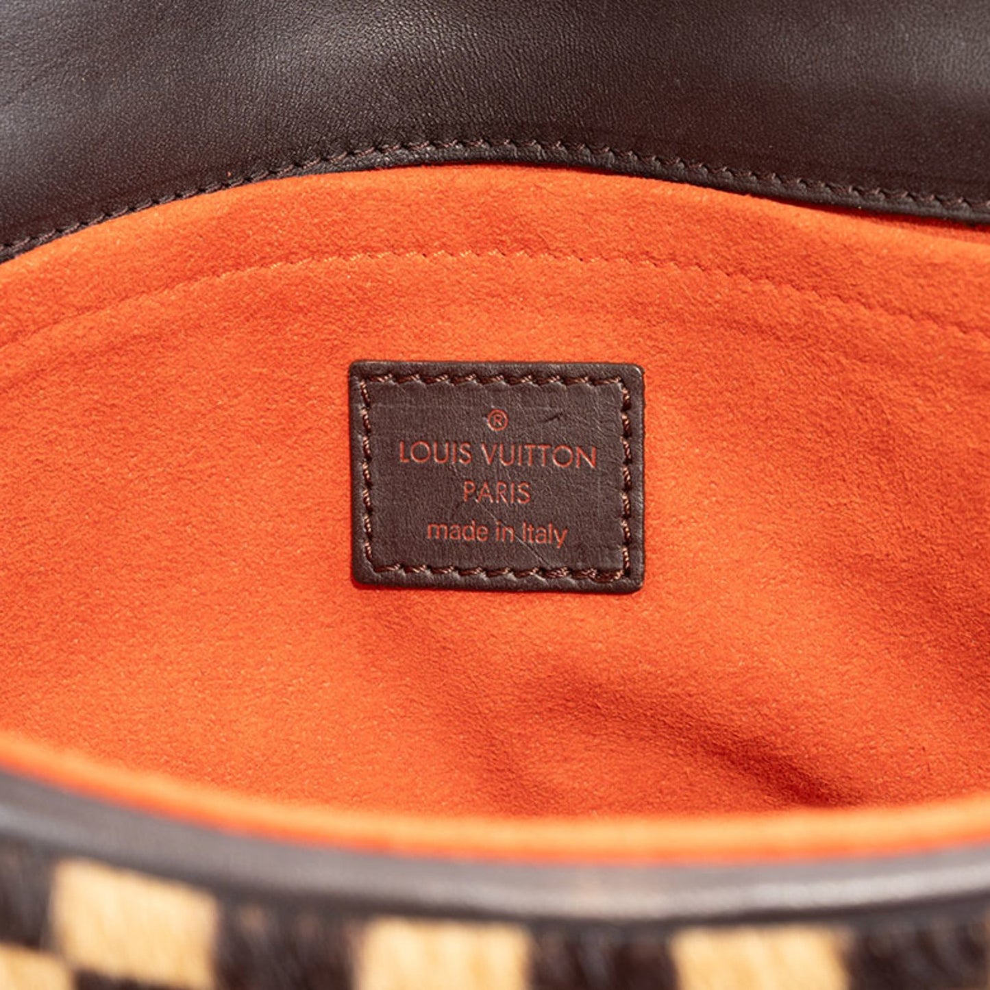 Louis Vuitton Damier Sauvage Lion Handbag M92131 Pony Leather