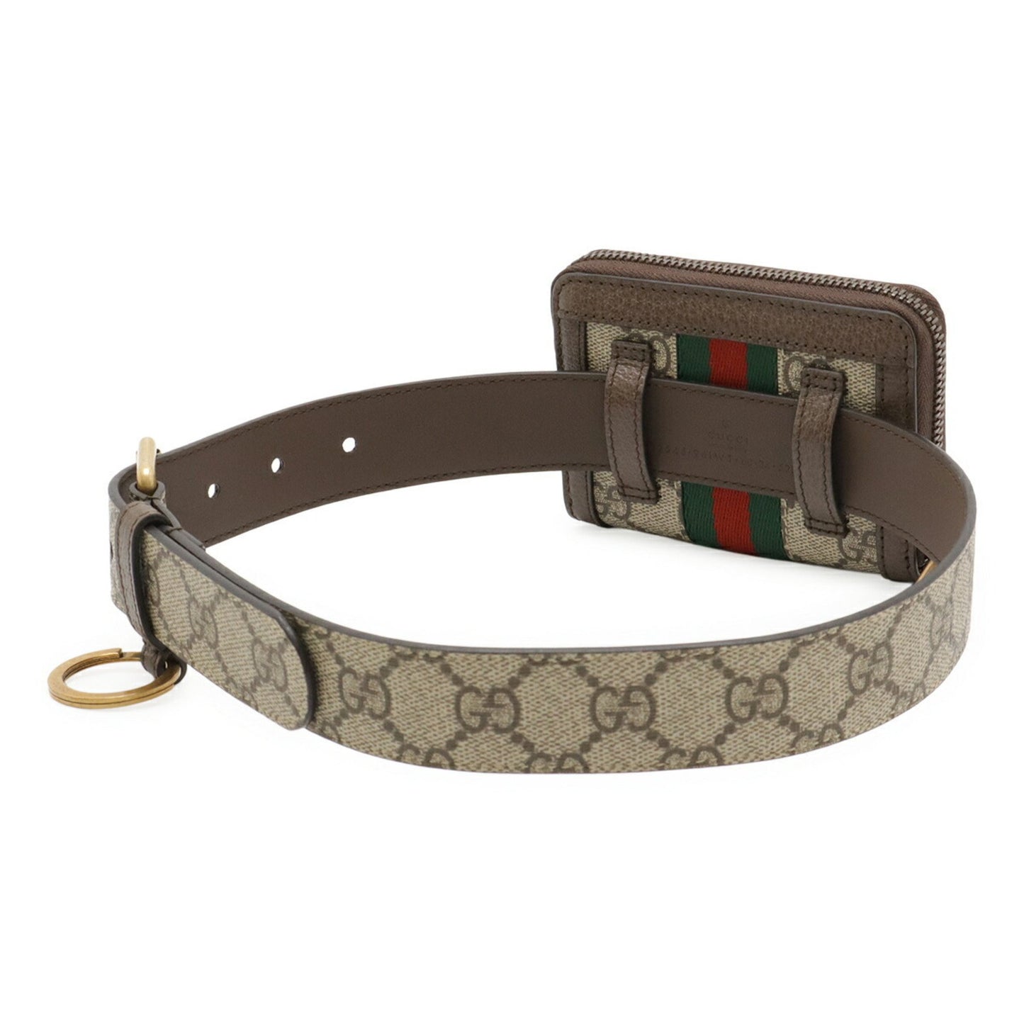 Gucci Ophidia Gg Supreme Coin Case Belt Bag/Waist Bag/Pouch In Pvc And Leather
