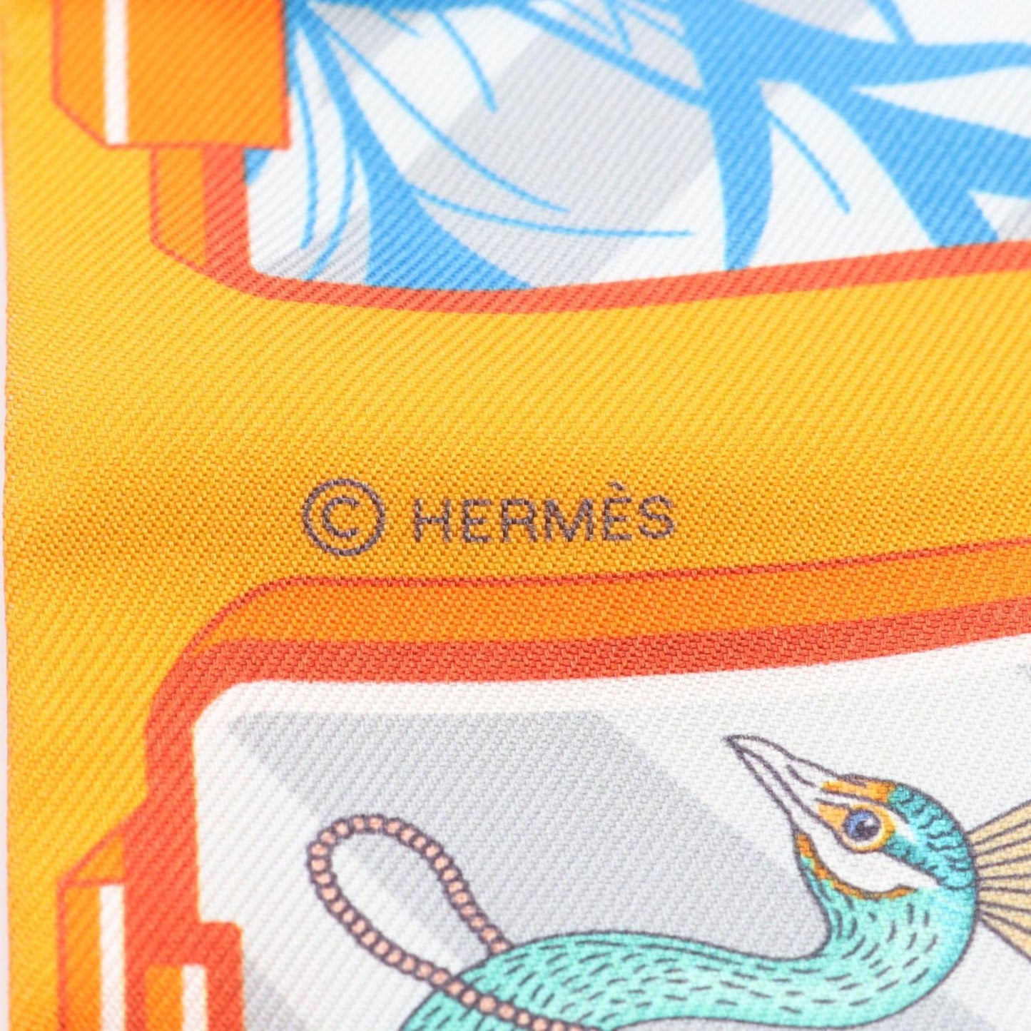 Herms Twilly Hermes Story Silk Scarf