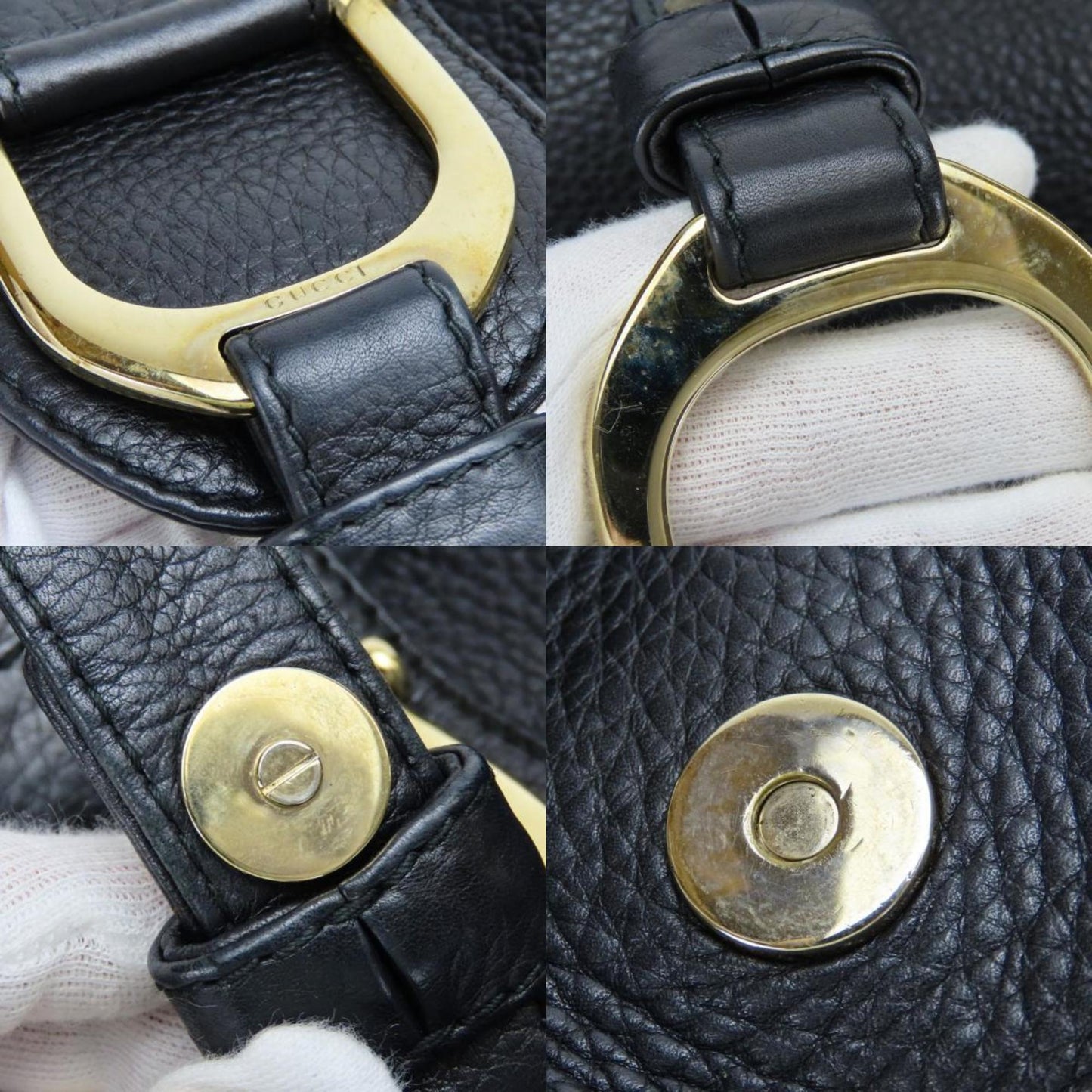 Gucci Tote Bag 268747 Leather Black