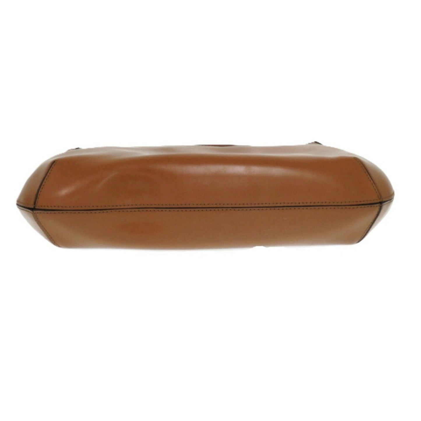 Celine Embossed Leather Camel Shoulder Bag Brown 0441Celine