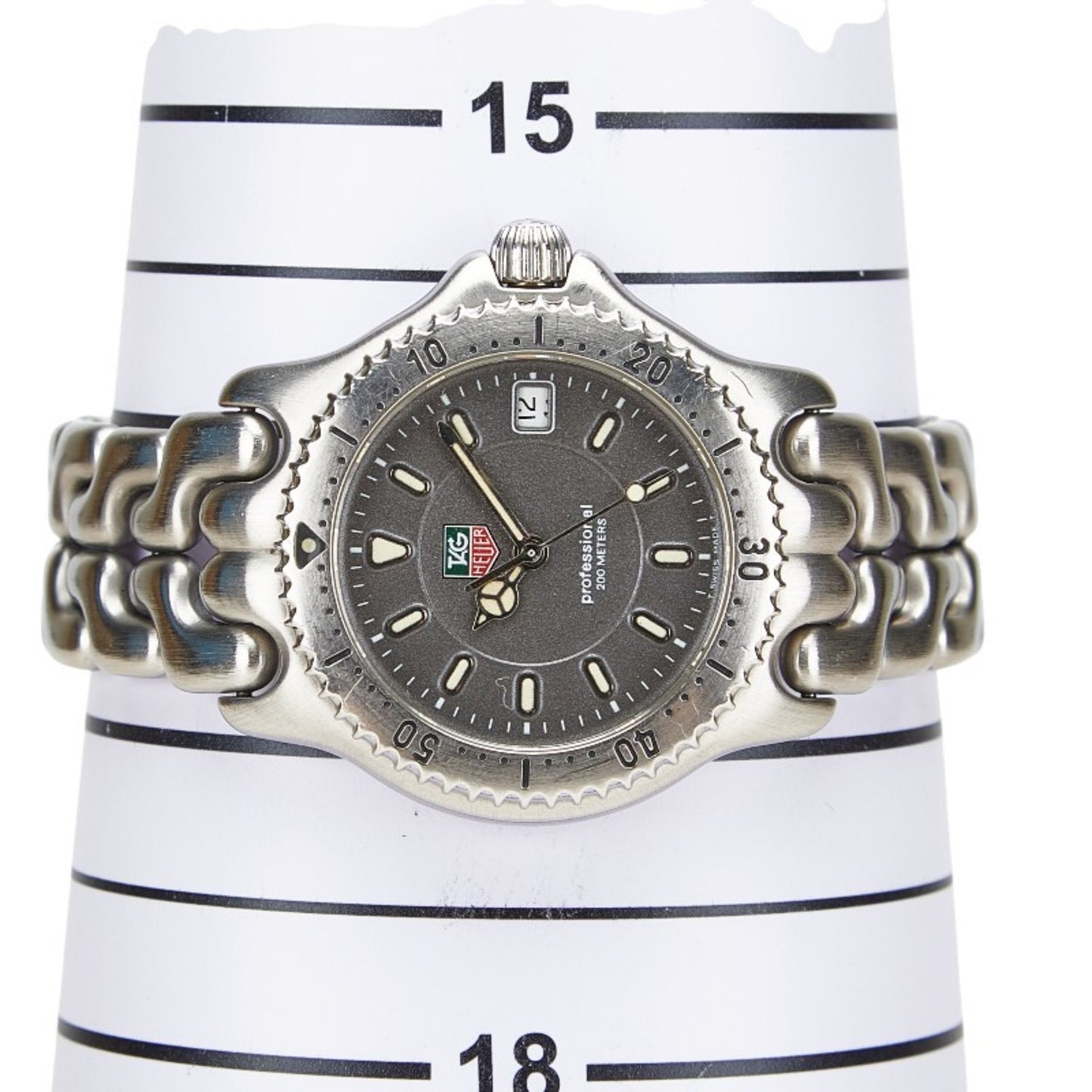 Tag Heuer Cell Boys Watch Wg1213-K0 Quartz Gray Dial Stainless Steel