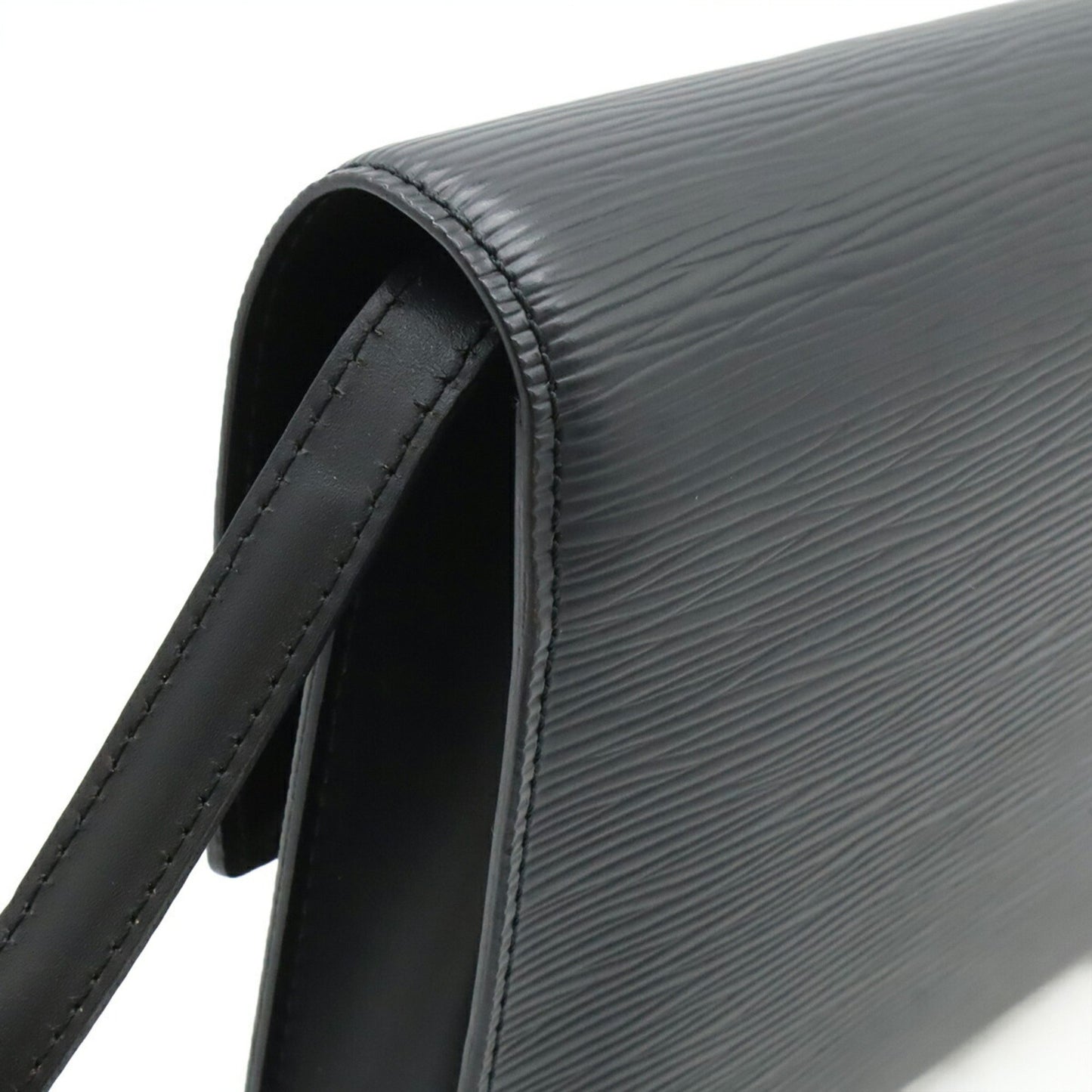 Louis Vuitton Epi Arches Shoulder Bag/Pochette/Clutch Bag In Noir Black