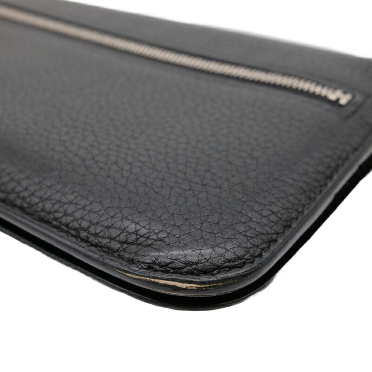 Hermes Dogon Long Wallet Togo Leather Black