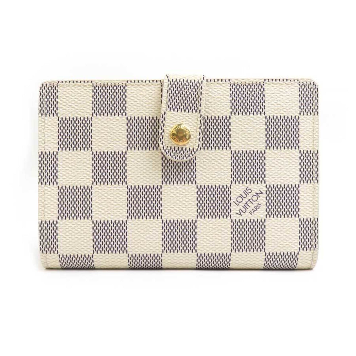 Louis Vuitton Louis Vuitton Bi-Fold Wallet Damier Azur Portefeuille Viennois Canvas Ivory
