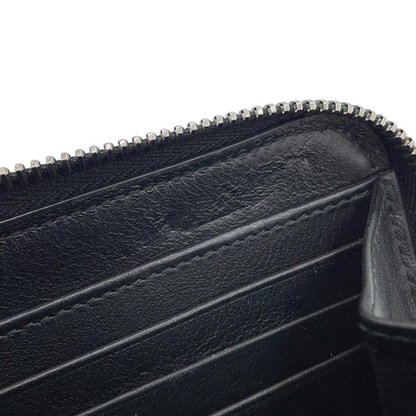 Christian Dior Long Wallet Round Leather 2Ufbc011Xla Black Dior Homme
