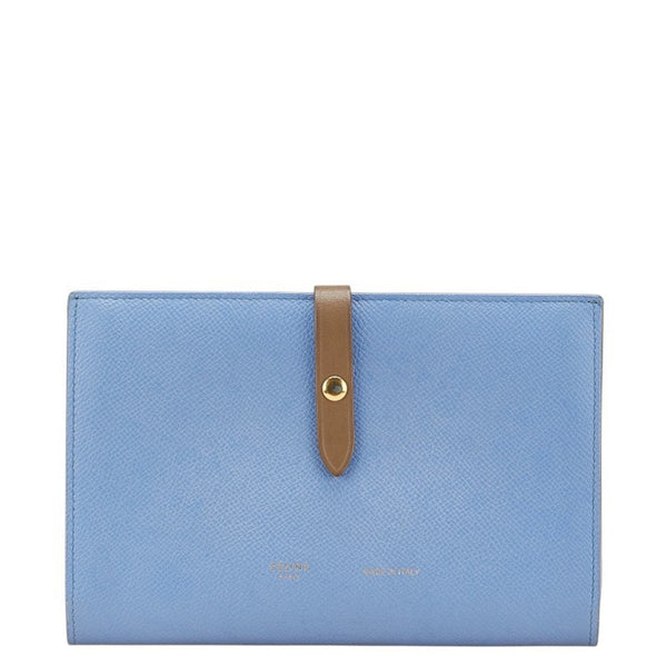 Celine Large Multi-Function Long Wallet In Blue
