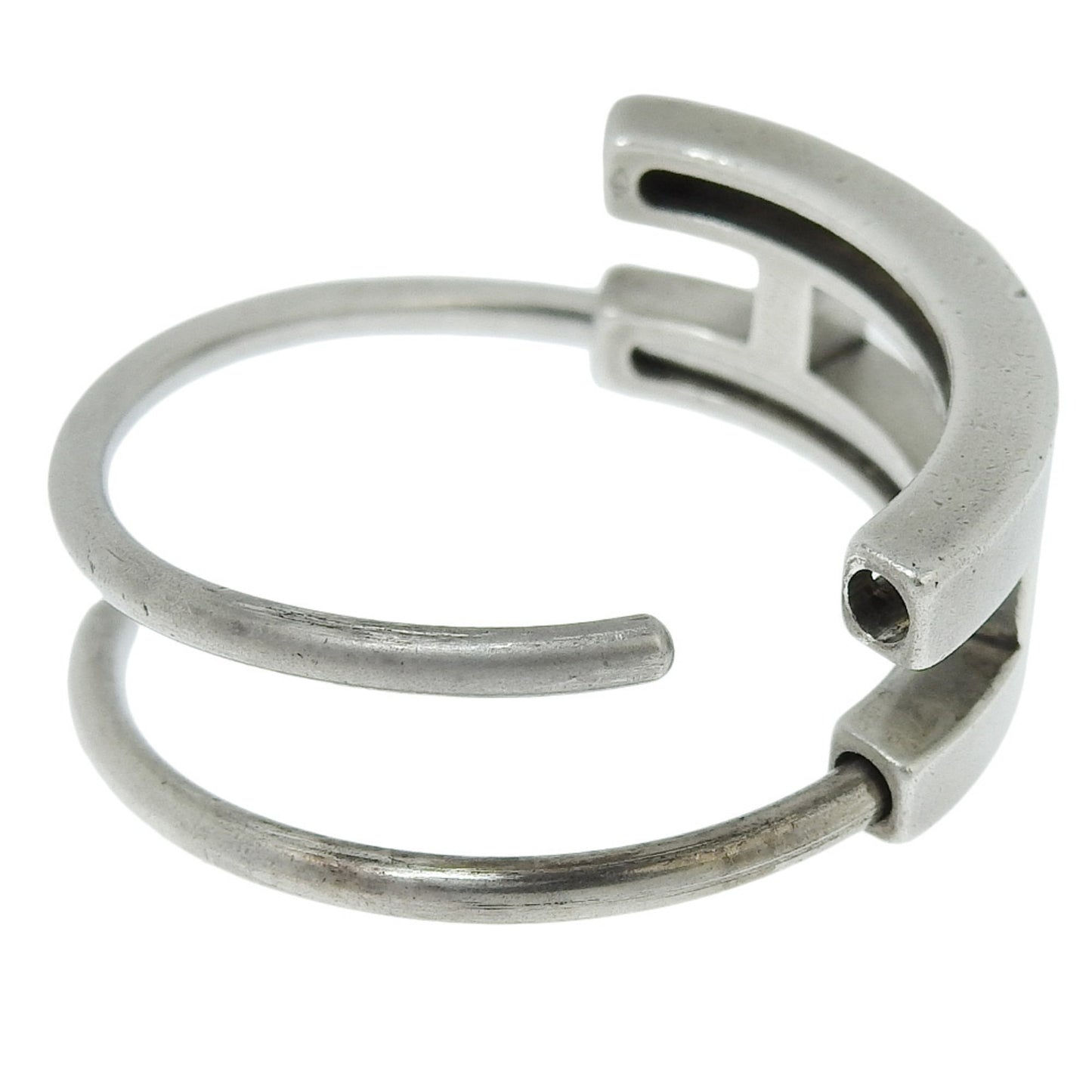 Hermes Hermes H Logo Key Ring Holder Ag925 Silver