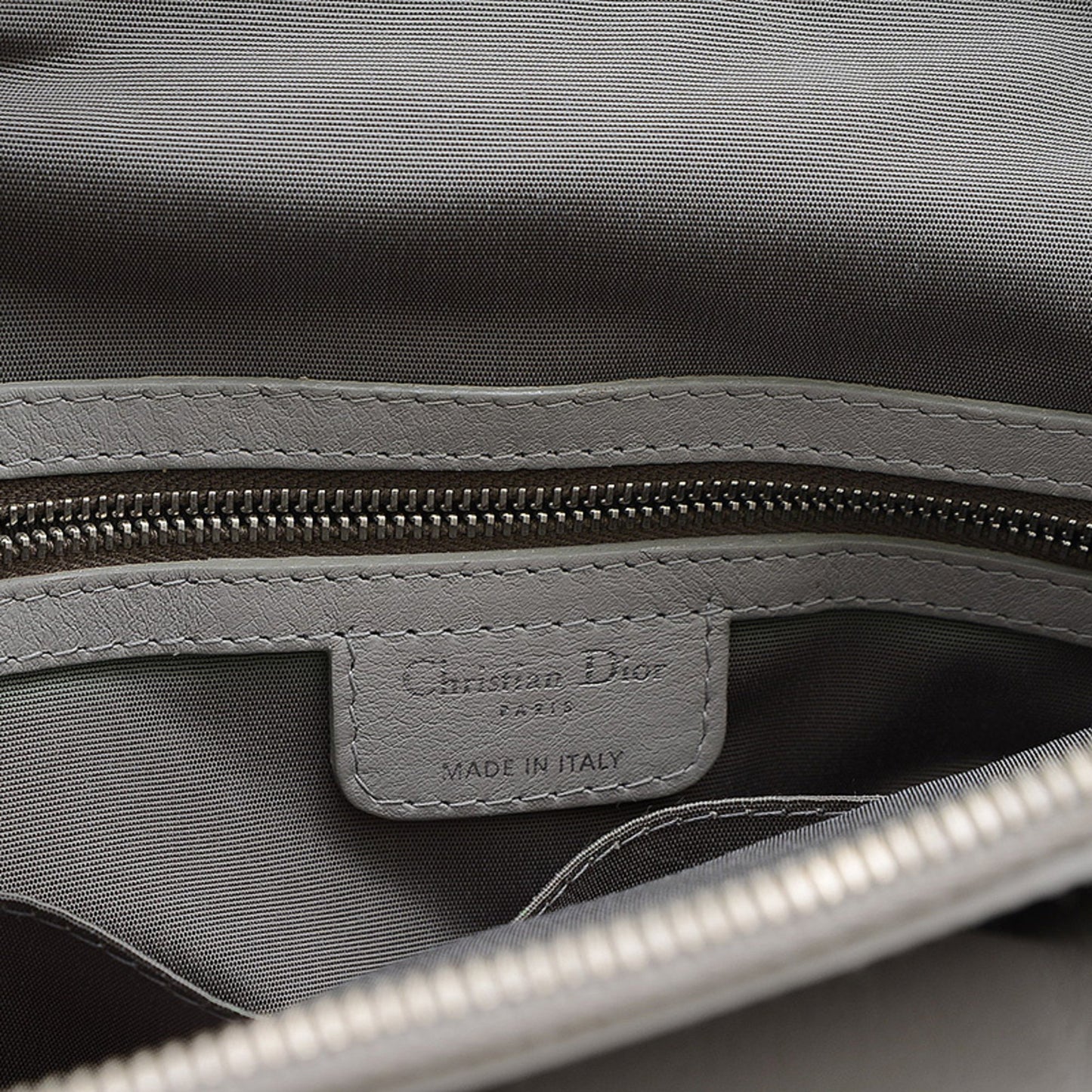 Christian Dior Dior Karenina Handbag Leather Grey