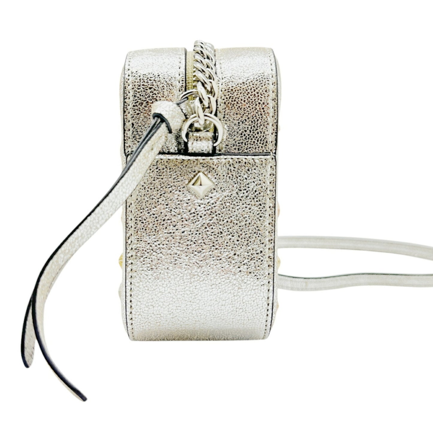 Jimmy Choo Shoulder Bag Leather Silver Studs Star