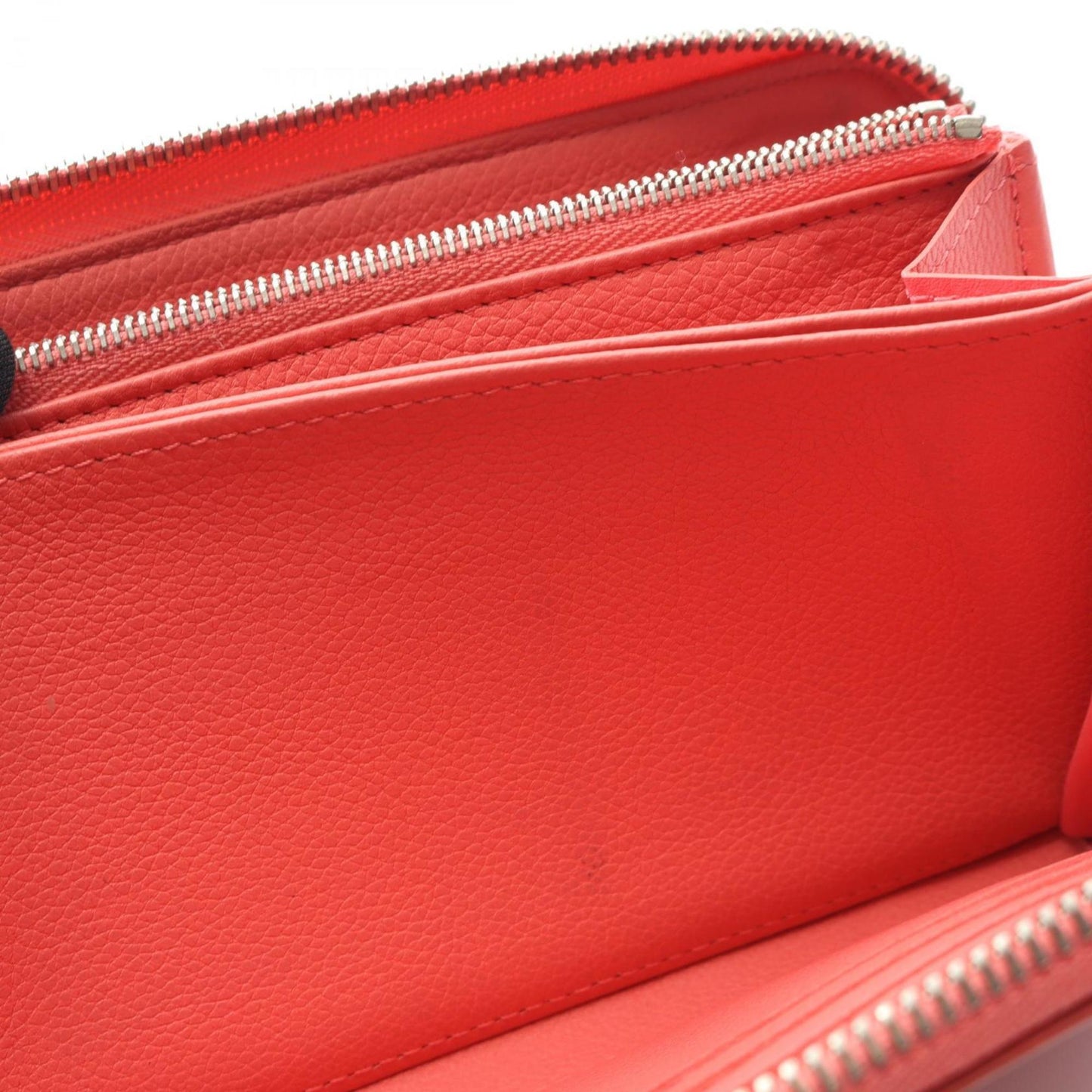 Louis Vuitton Zippy Lockme Taurillon Leather Blossom Round Long Wallet