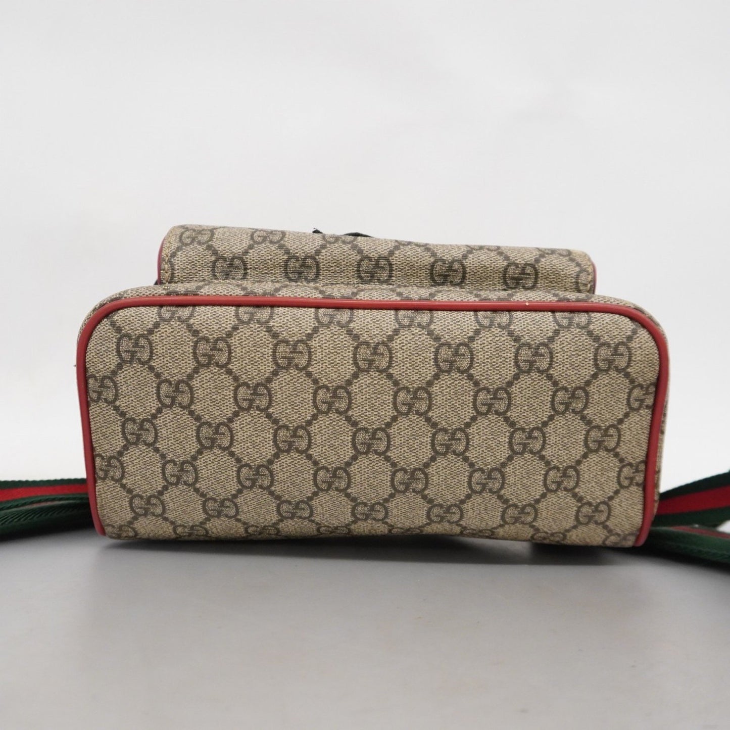 Gucci Backpack/Daypack Gg Supreme Sherry Line 427042 Beige Red