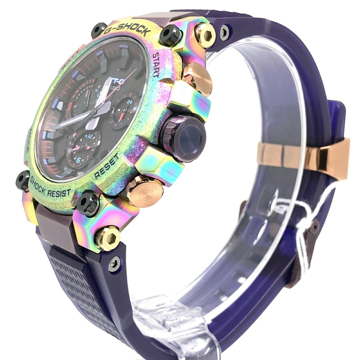 G-Shock Casio Mtg-B3000Prb-1A Mt-G Aurora Oval Watch With Radio-Controlled Solar Power