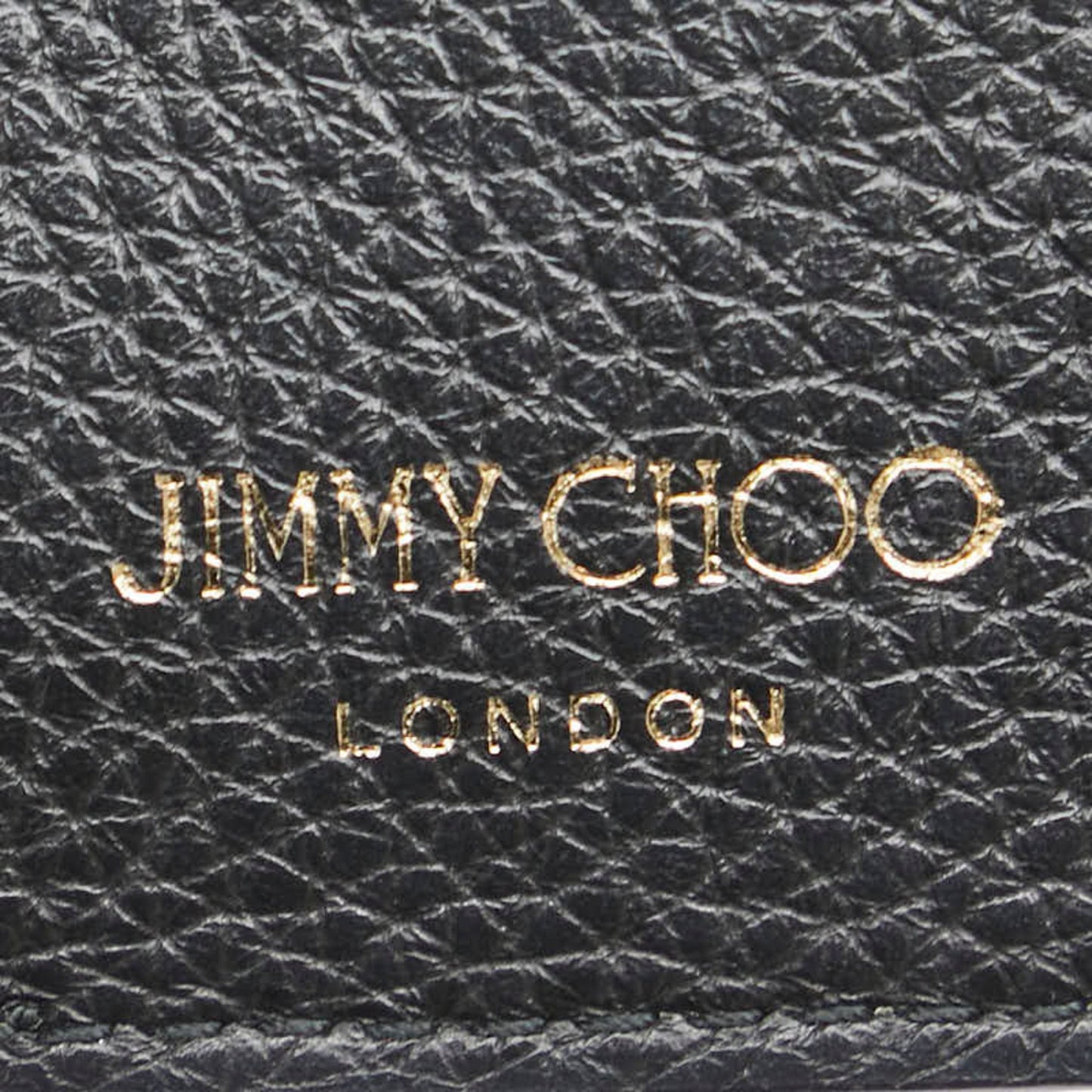 Jimmy Choo Coin Case Card Black Leather