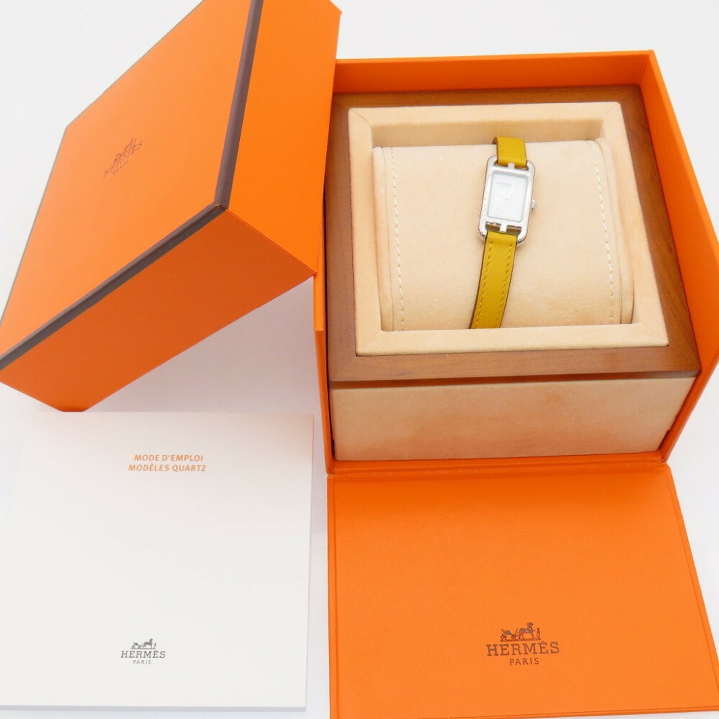 Unused Herms Nantucket Diamond Chaine D'Ancre Na2.132 Quartz Watch With Diamonds