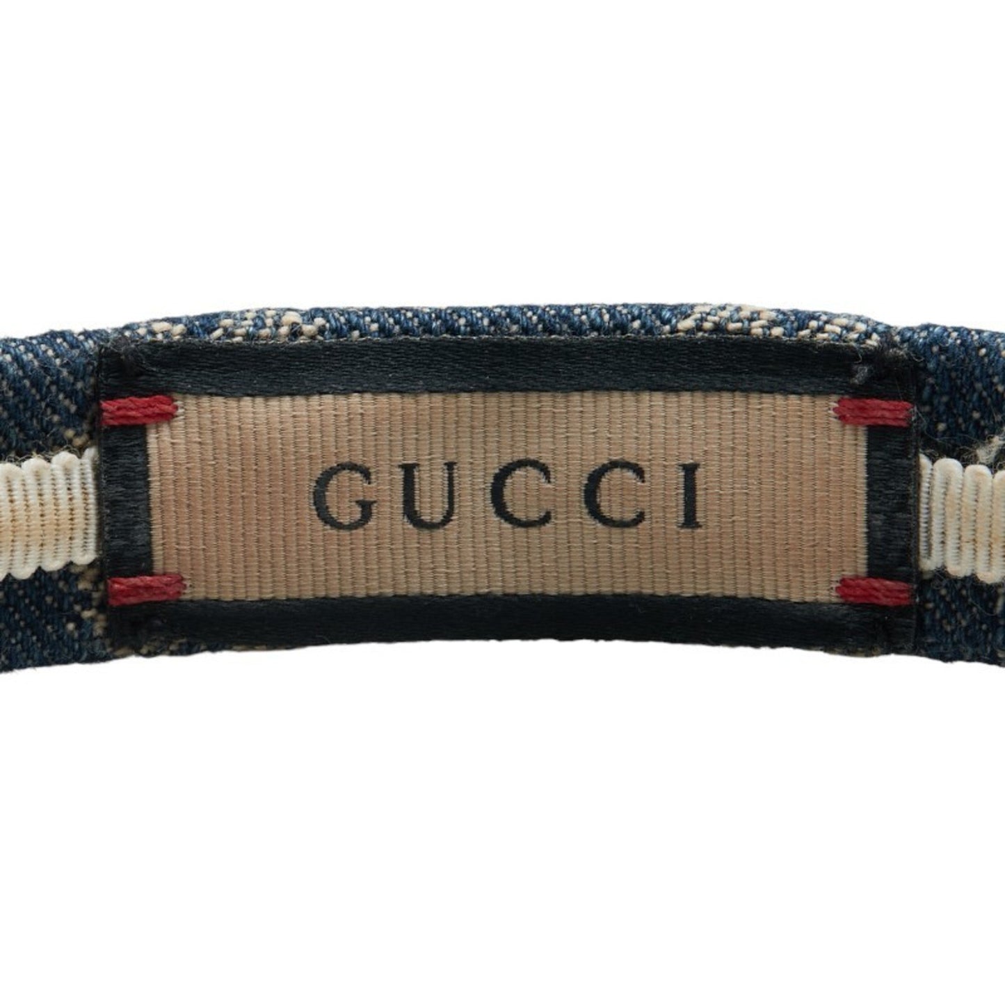 Gucci Eco Washed Denim Headband 652835 Indigo Blue Canvas