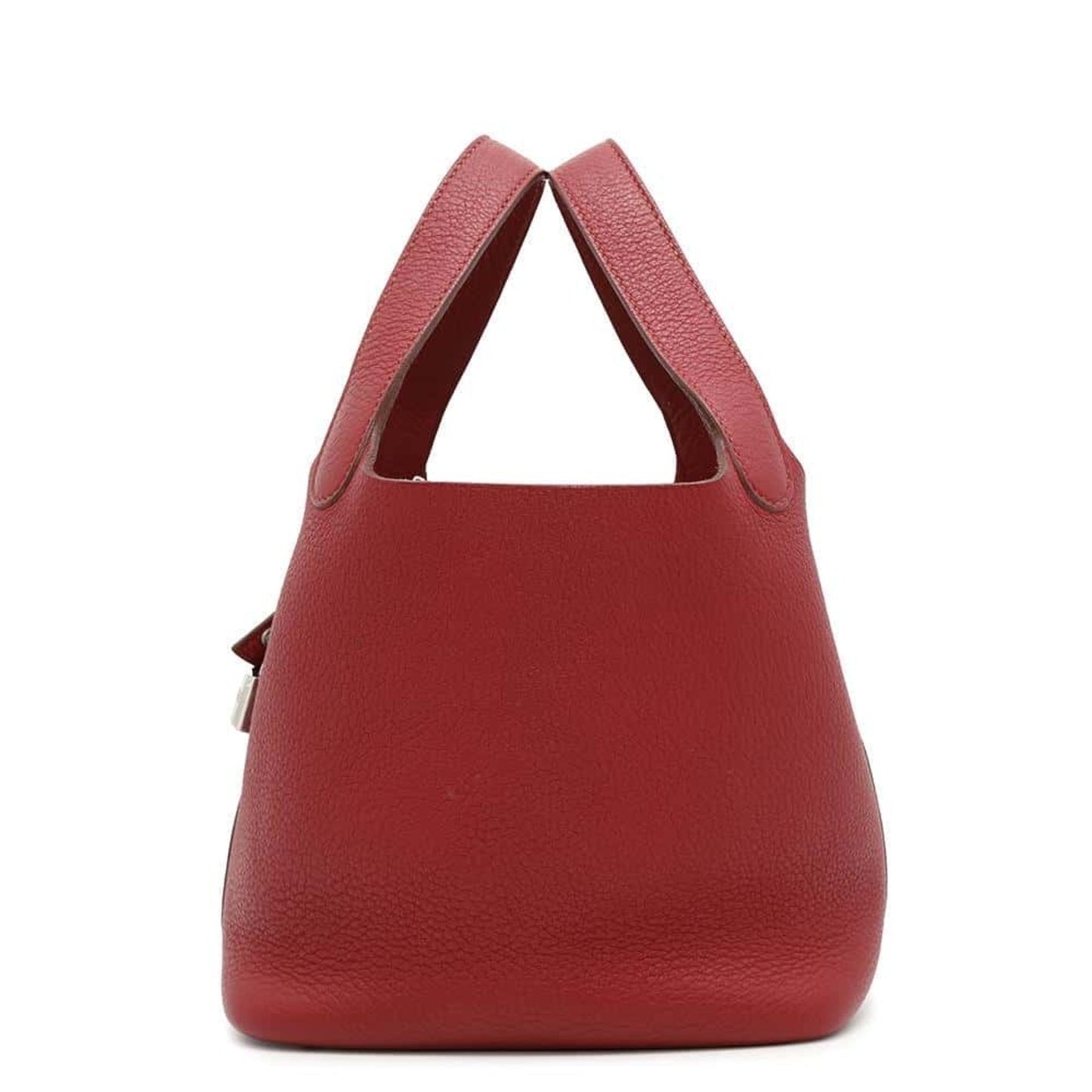 Hermes Handbag Picotin Lock Pm Rouge Garance Taurillon Clemence ?L Engraved