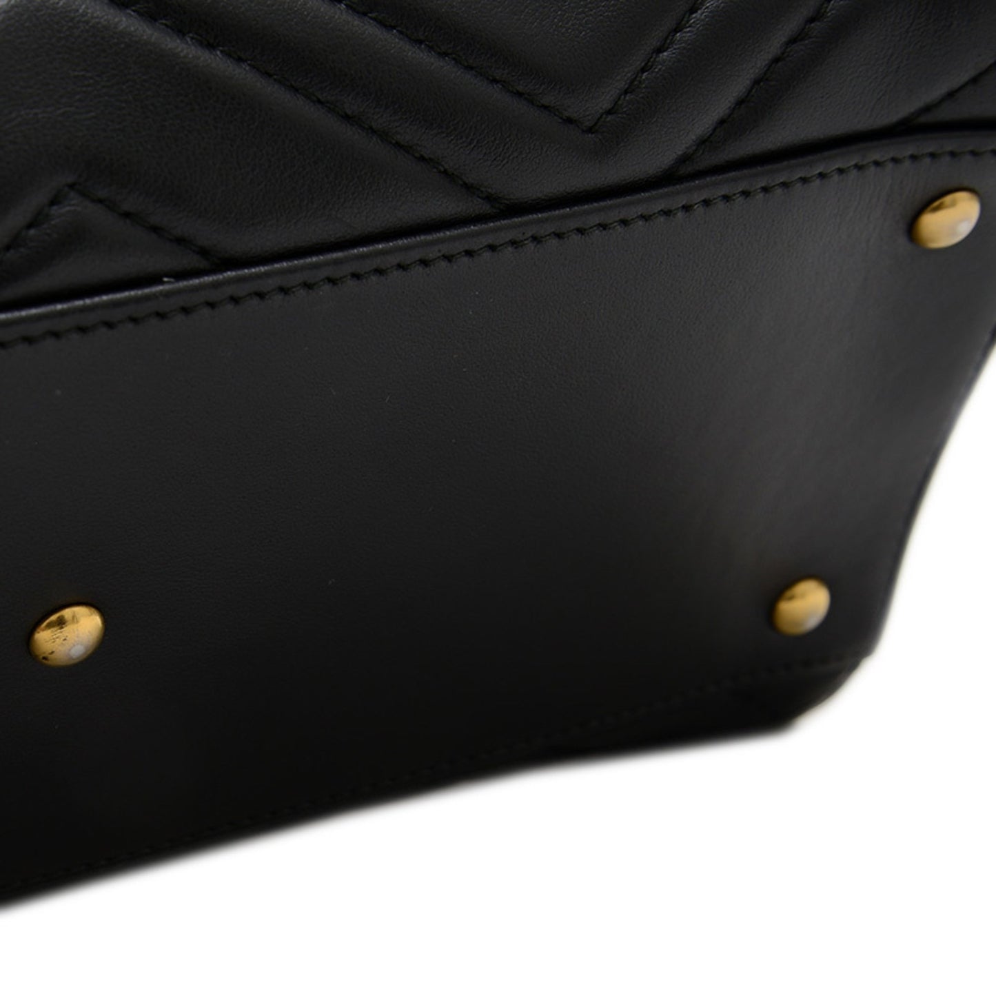 Gucci Gg Marmont Quilted 2Way Bag Handbag Black 448054 Bp