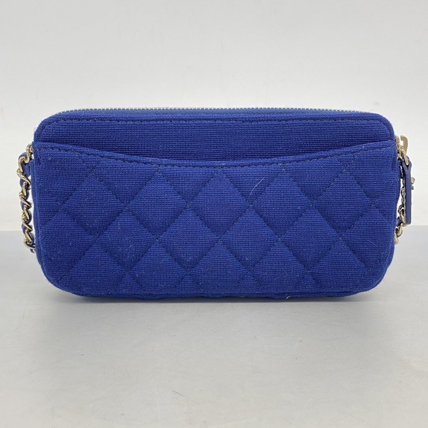 Cotton Chanel Chain/ Shoulder Wallet