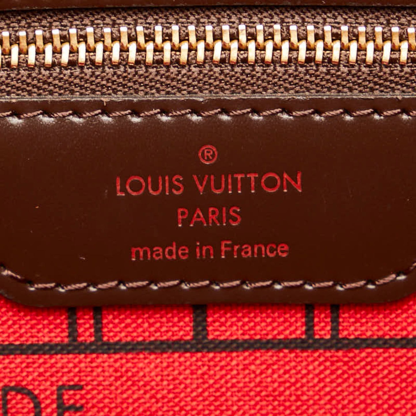 Louis Vuitton Damier Neverfull Pm Handbag Tote Bag N41359 Brown Pvc Leather