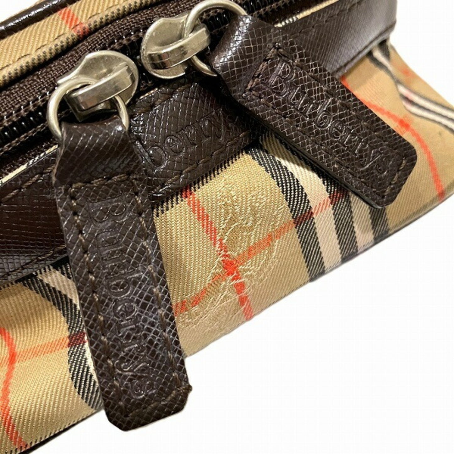 Burberry Nova Check Pouch Vanity Bag Handbag