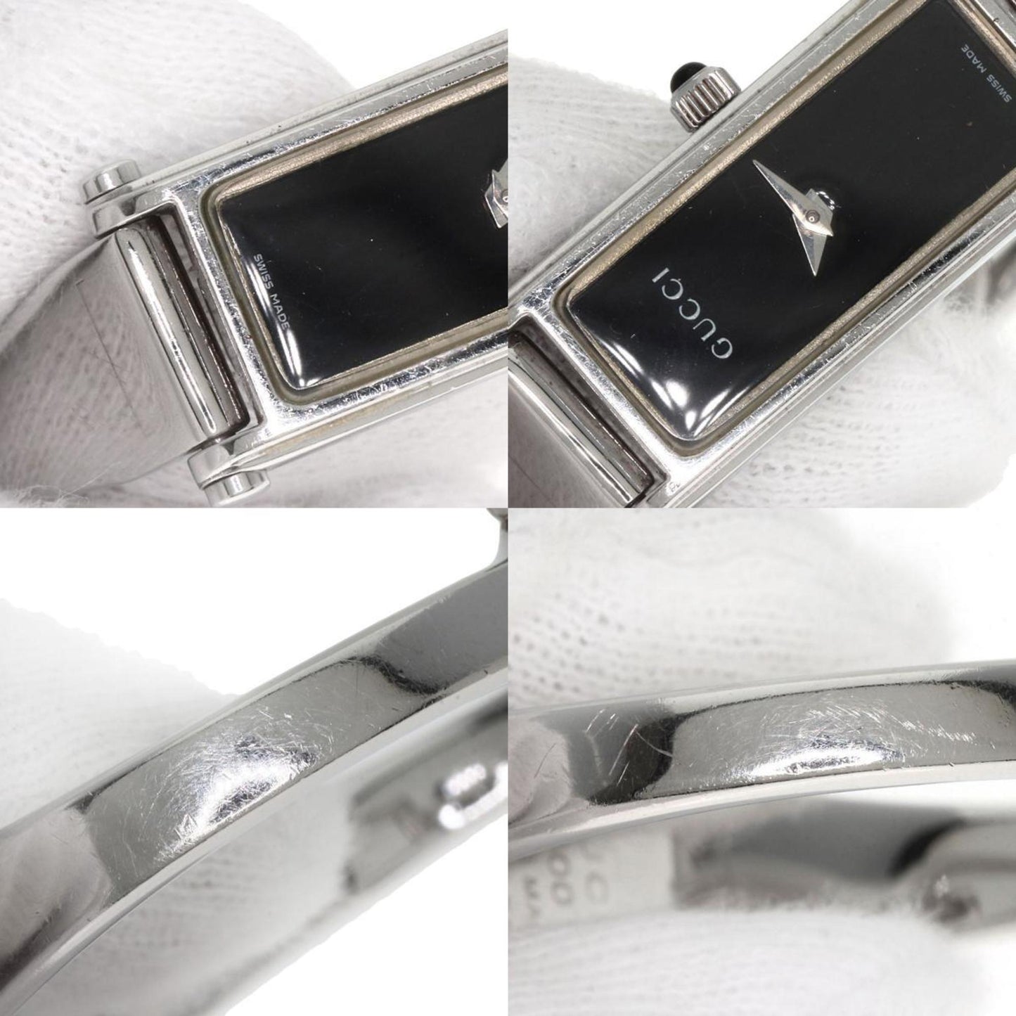 Gucci 1500L Square Face Watch Stainless Steel Ss