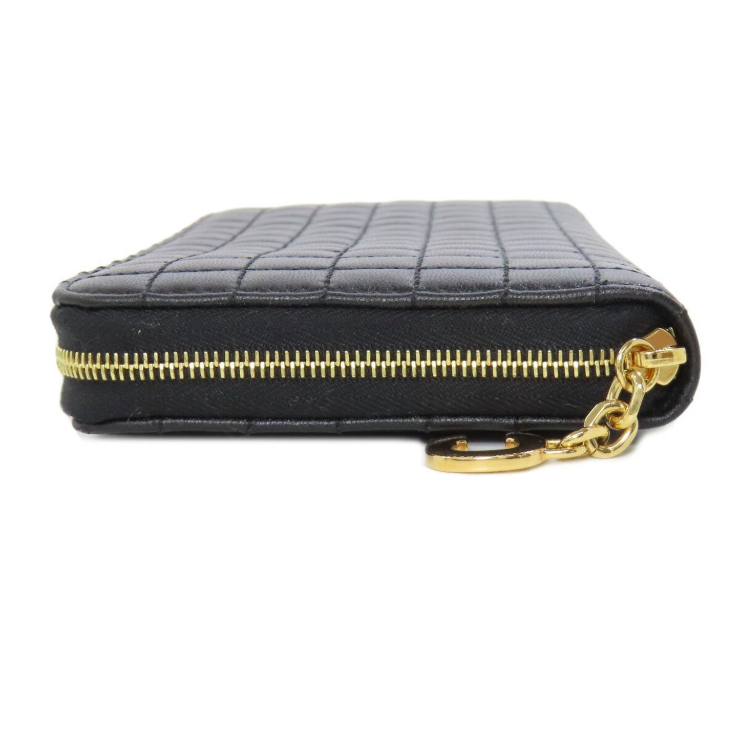 Celine Round Long Wallet Leather