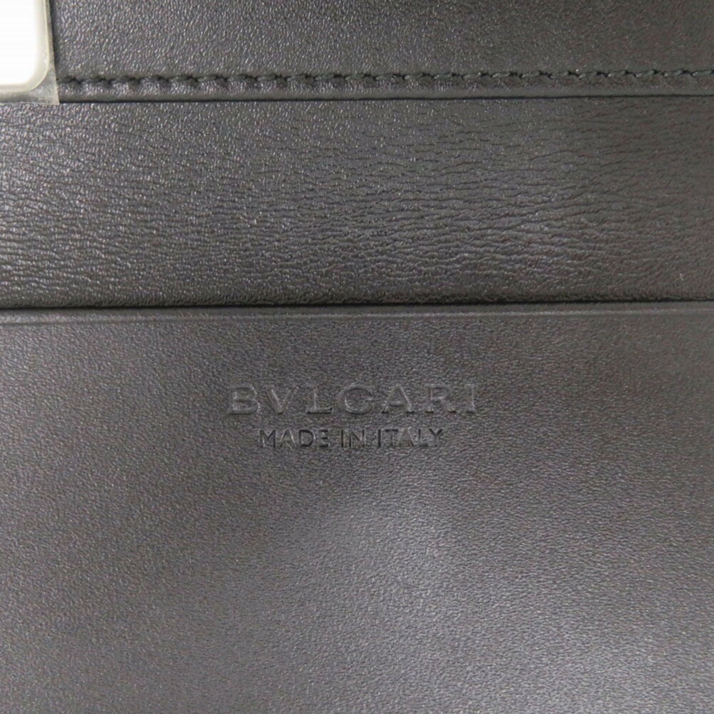Unused Bvlgari Serpenti Scalie Man Leather Black Key Case