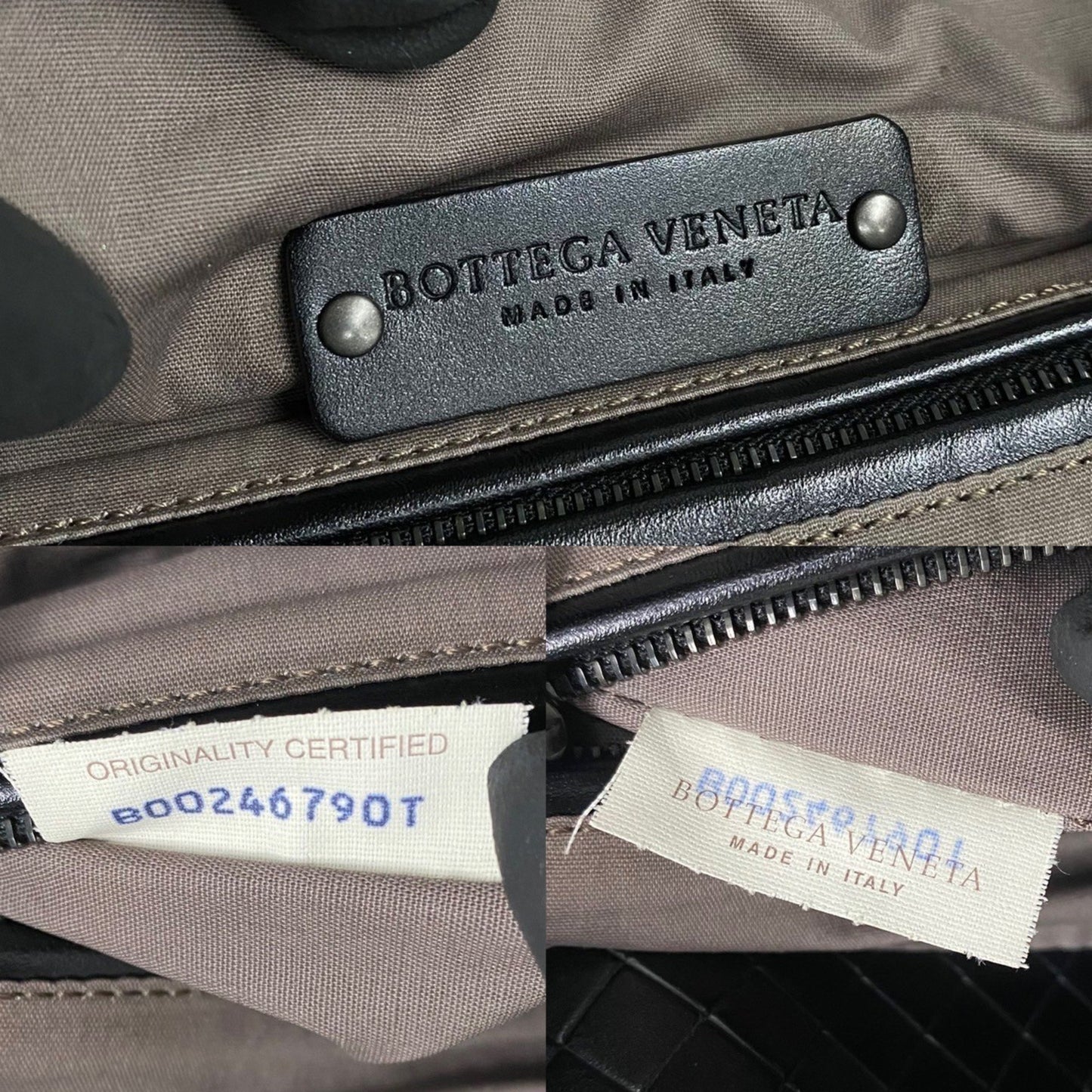 Bottega Veneta Intrecciato Leather Canvas Tote Bag