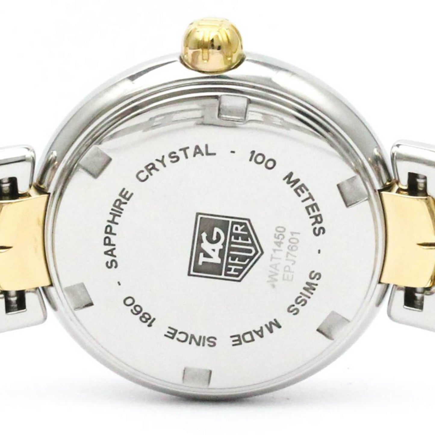 Tag Heuer Link Diamond 18K Pink Gold 18K Gold Steel Watch Wat1450 Bf580143