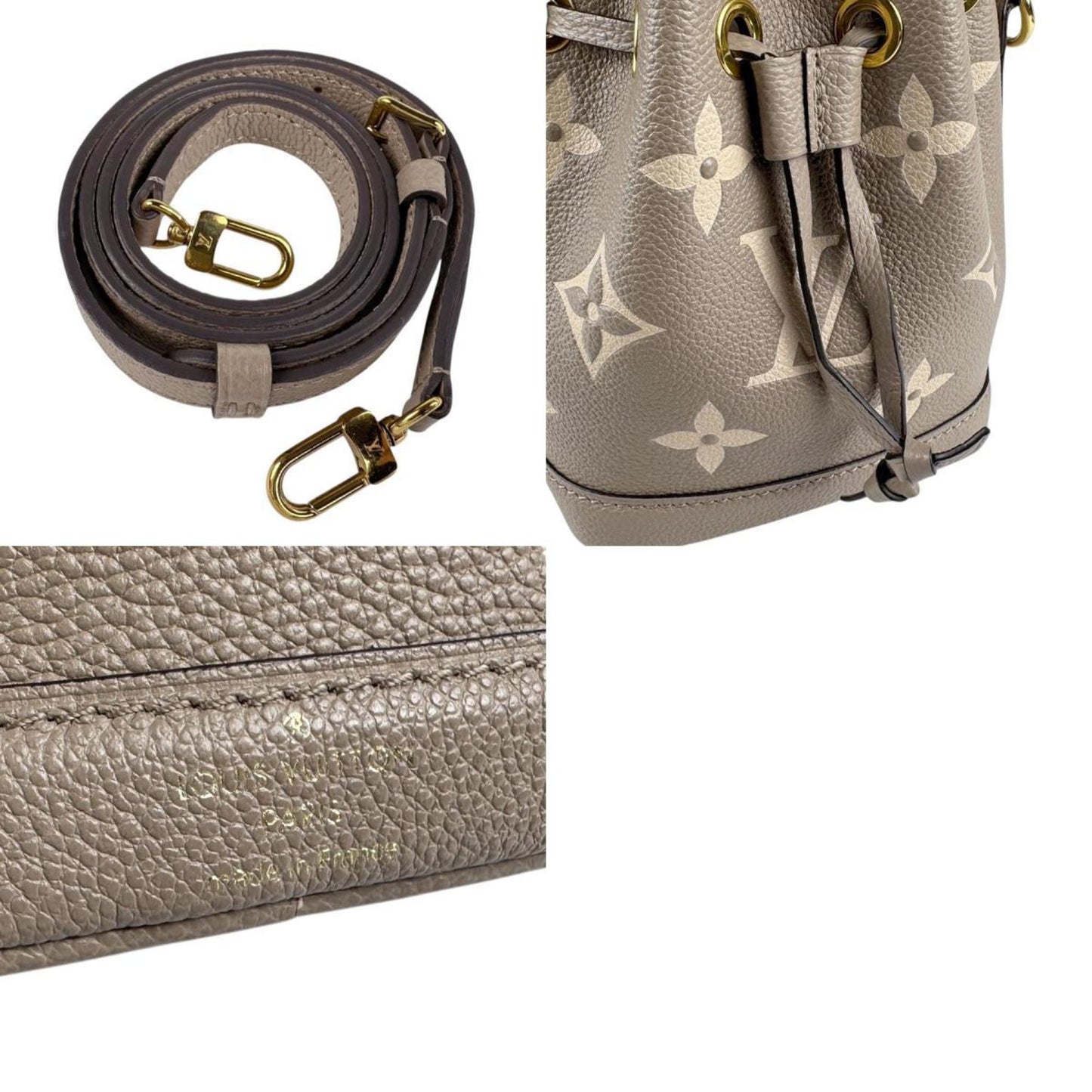 Louis Vuitton Louis Vuitton Shoulder Bag Bicolor Monogram Empreinte Nano Noe Crme