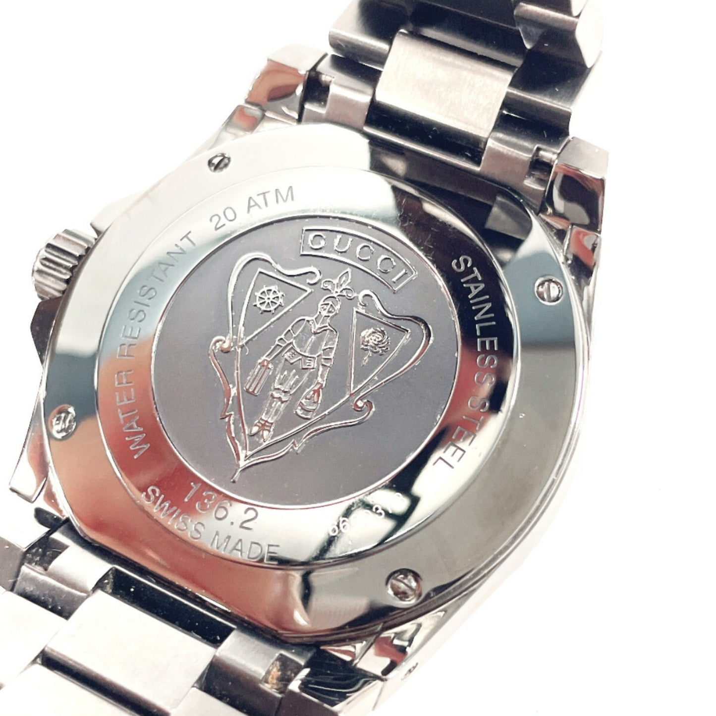Gucci Dive Ya136213 Watch Stainless Steel/Stainless Steel Black Quartz Dial