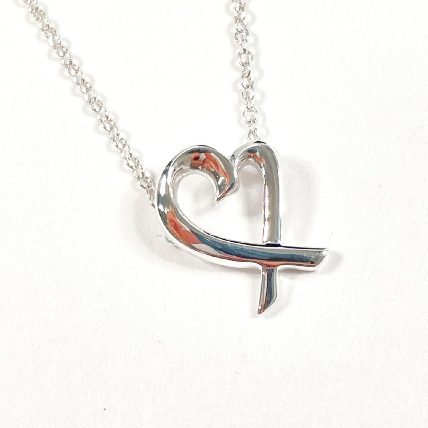 Tiffany&Co. Tiffany Loving Heart Paloma Picasso Necklace Silver 925