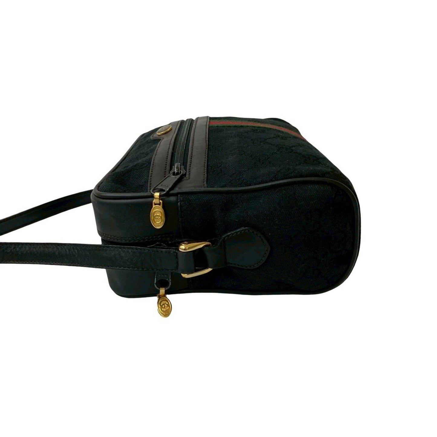 Gucci Old Gucci Sherry Line Gg Logo Metal Canvas