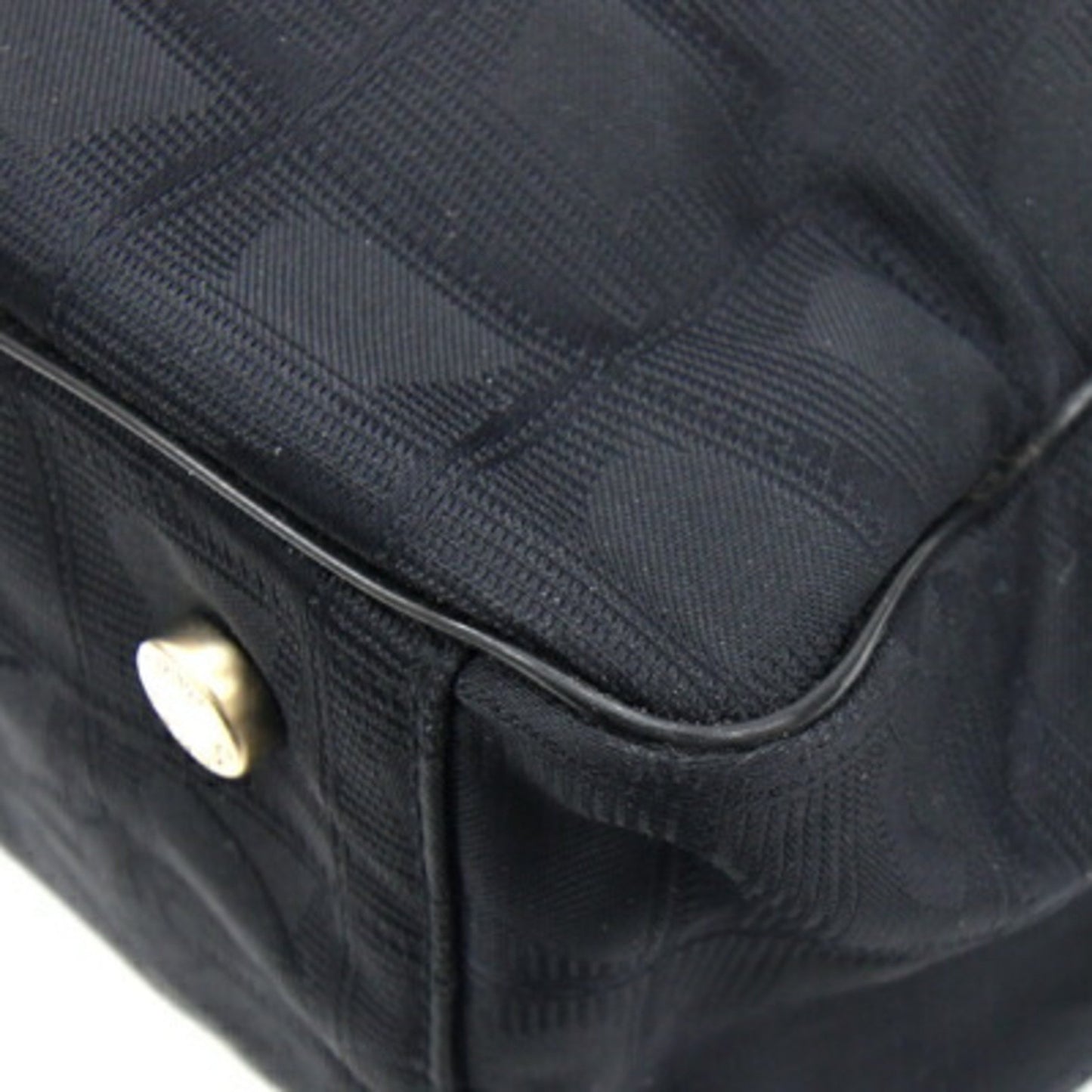 Chanel Tote Bag New Travel Line Gm A15825 Black Nylon Leather Coco Mark