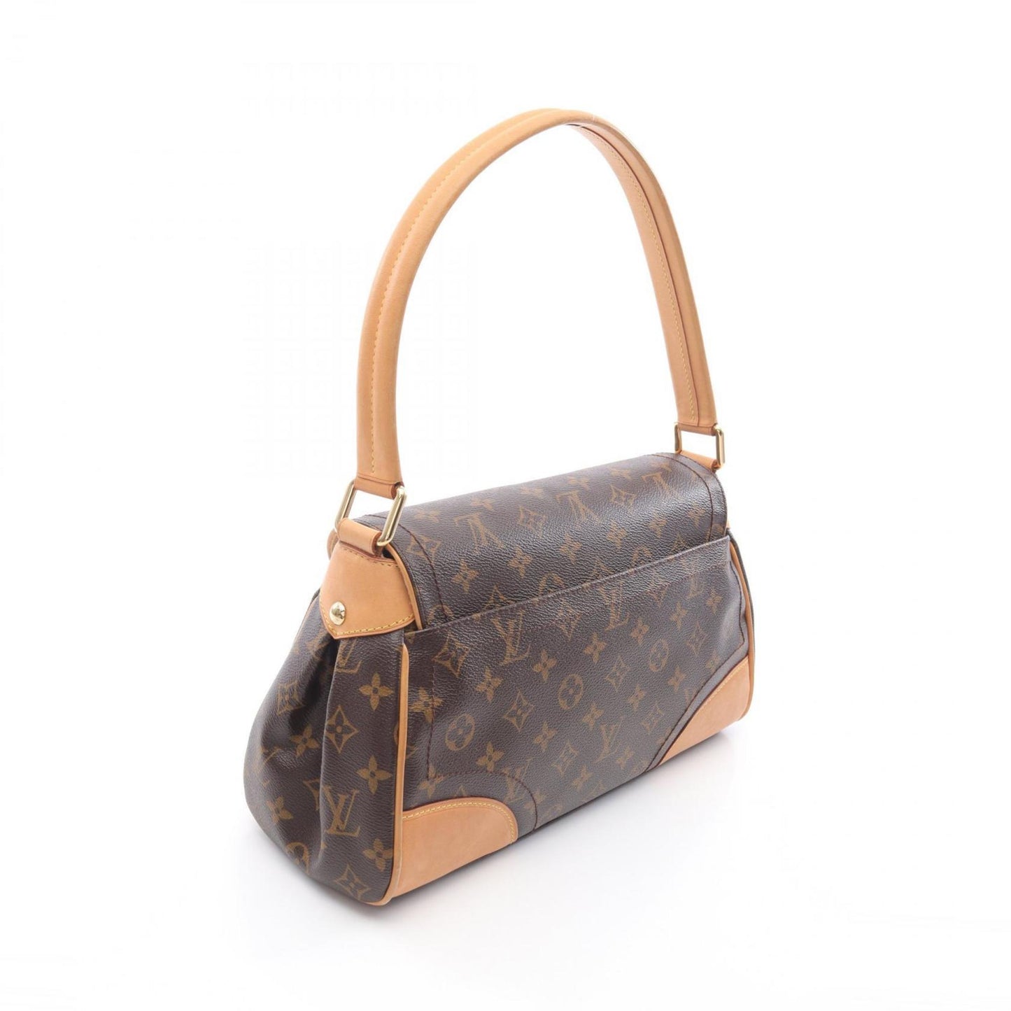 Louis Vuitton Beverly Mm Shoulder Bag Coated Canvas Leather Monogram