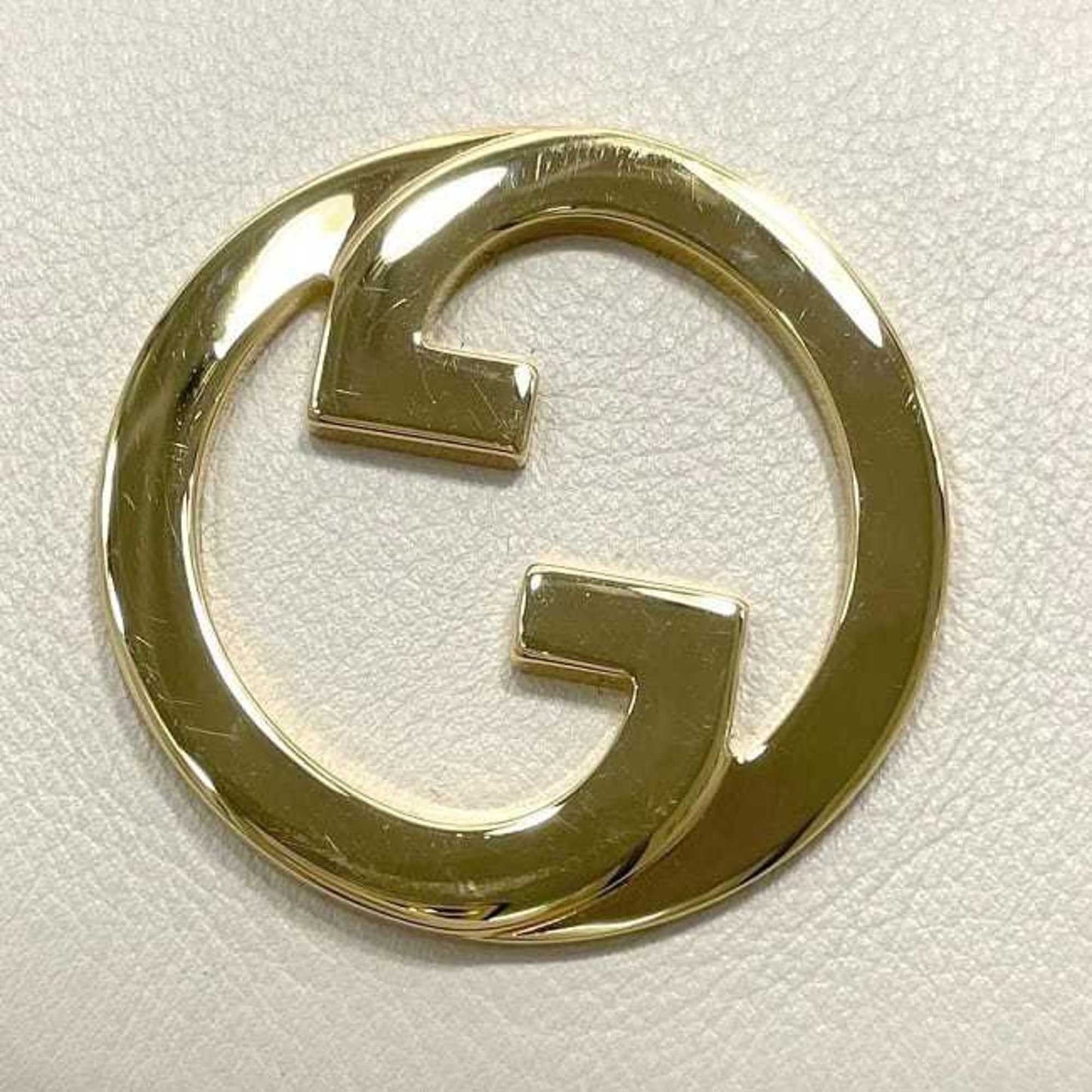 Gucci Shoulder Bag Ec-24017 Cream White Blondie 725219 Leather 0416 Gucci Crossbody Gg Wallet