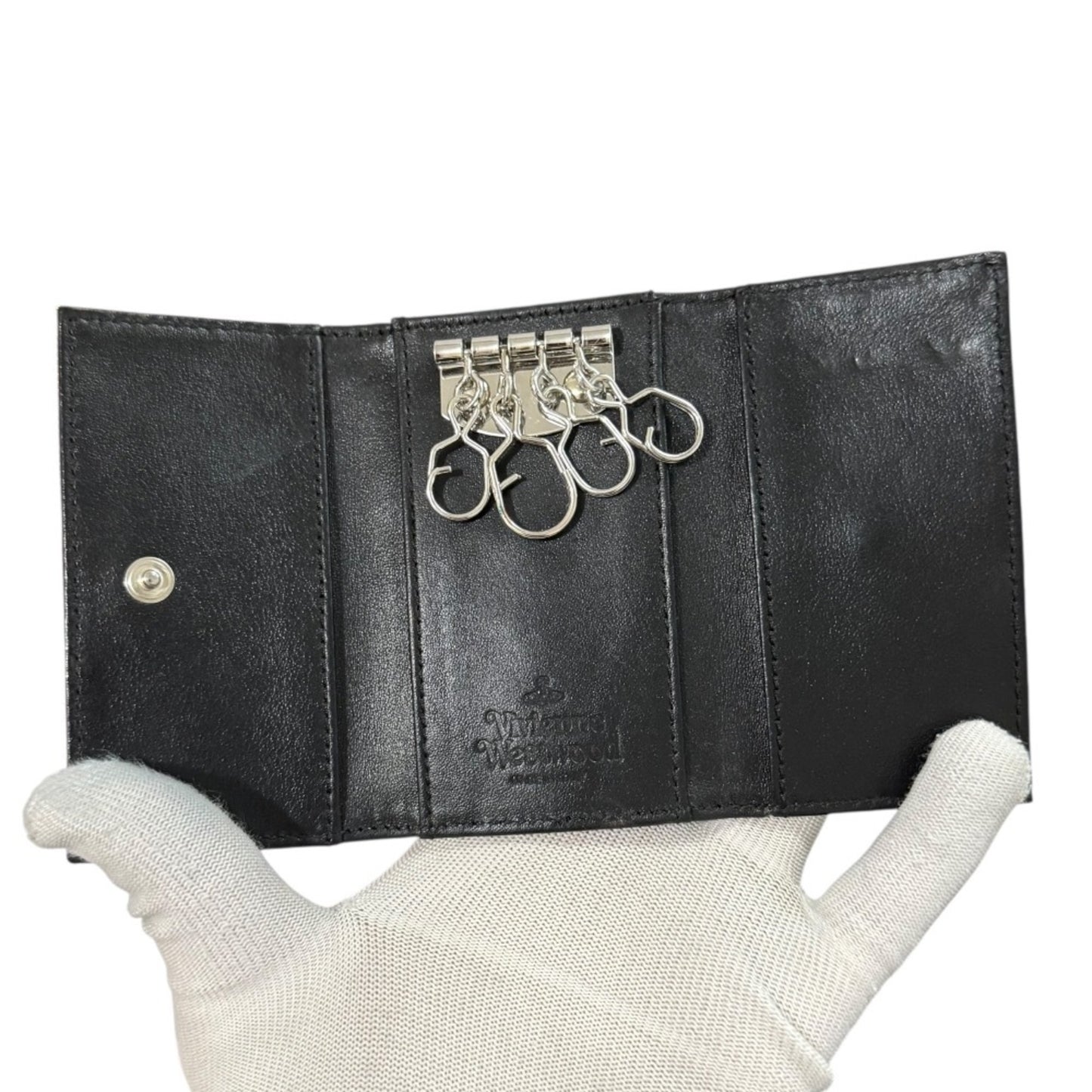 Vivienne Westwood Derby Check Orb Key Case In