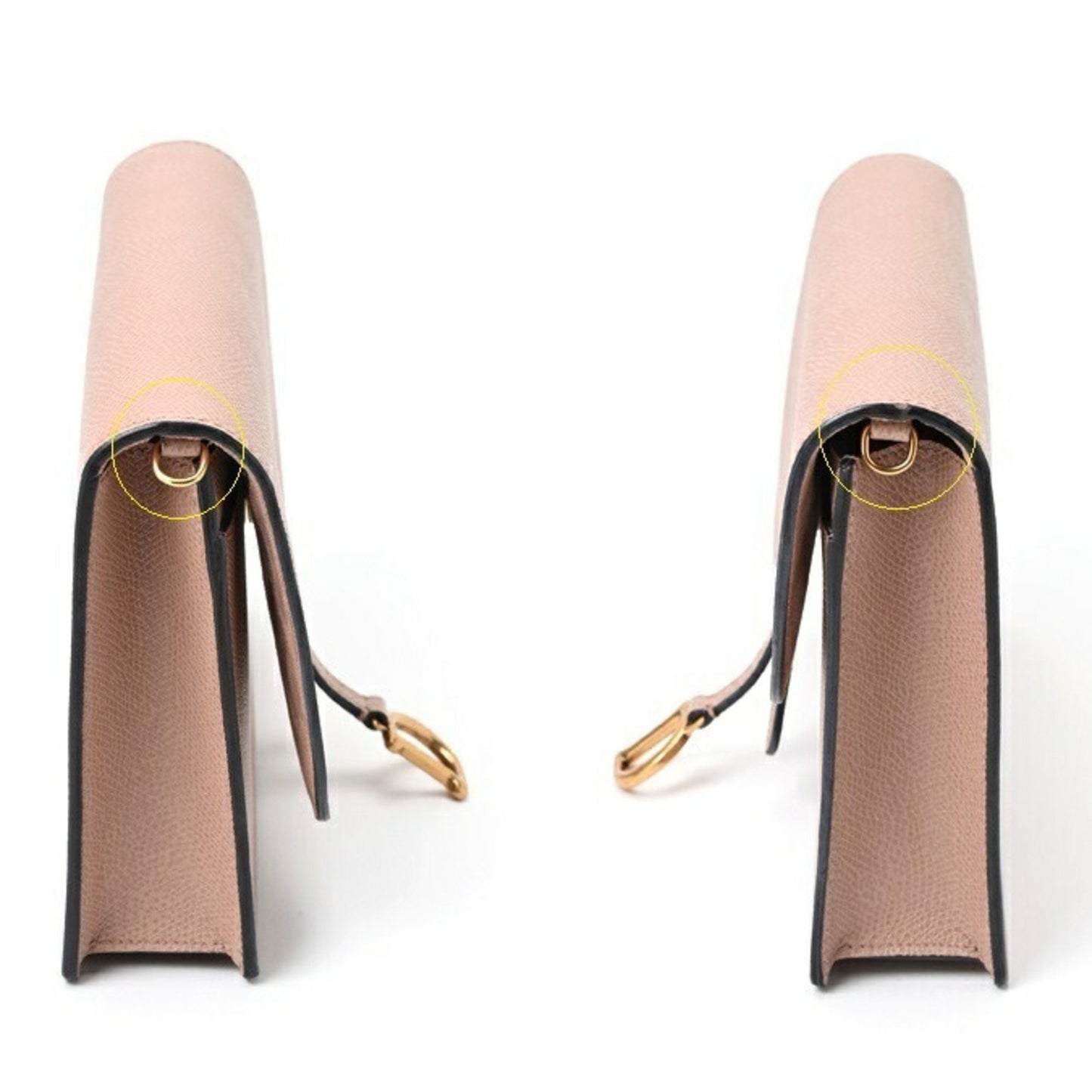 Christian Dior Dior Saddle Chain Pouch Wallet Shoulder Bag S5620Cwvg Leather Pink Beige S-157229