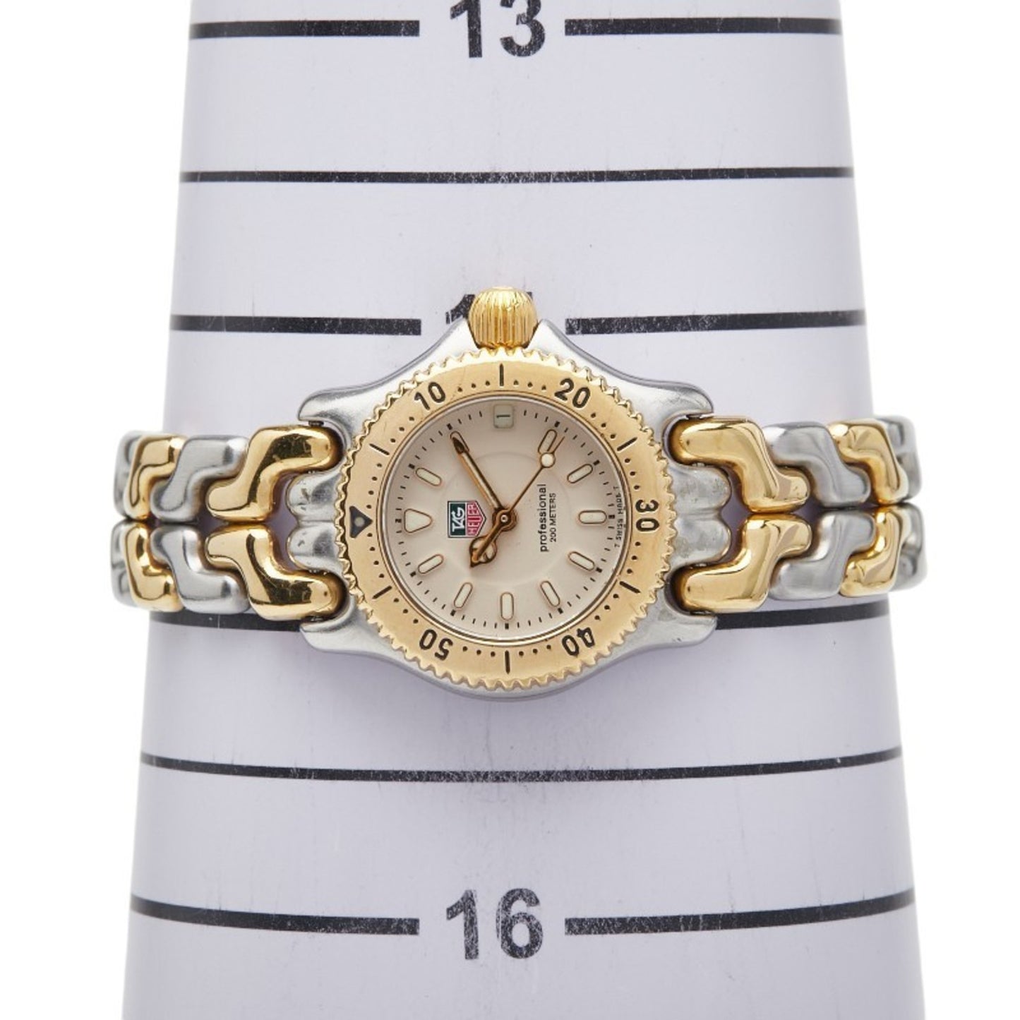 Tag Heuer Cell Watch Wg1421-0 Quartz Beige Dial Stainless Steel Plated