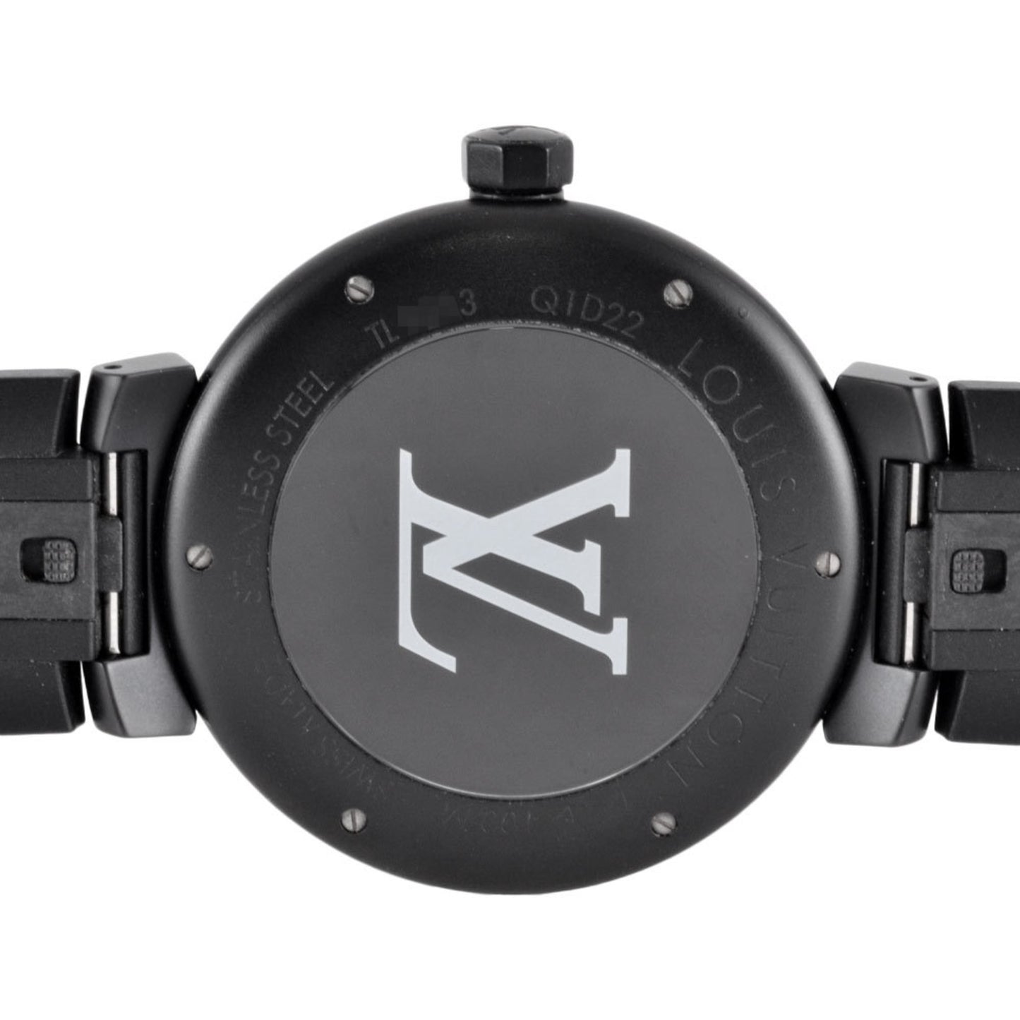 Louis Vuitton Louis Vuitton Q1D22Z Tambour Watch Automatic Black Dial