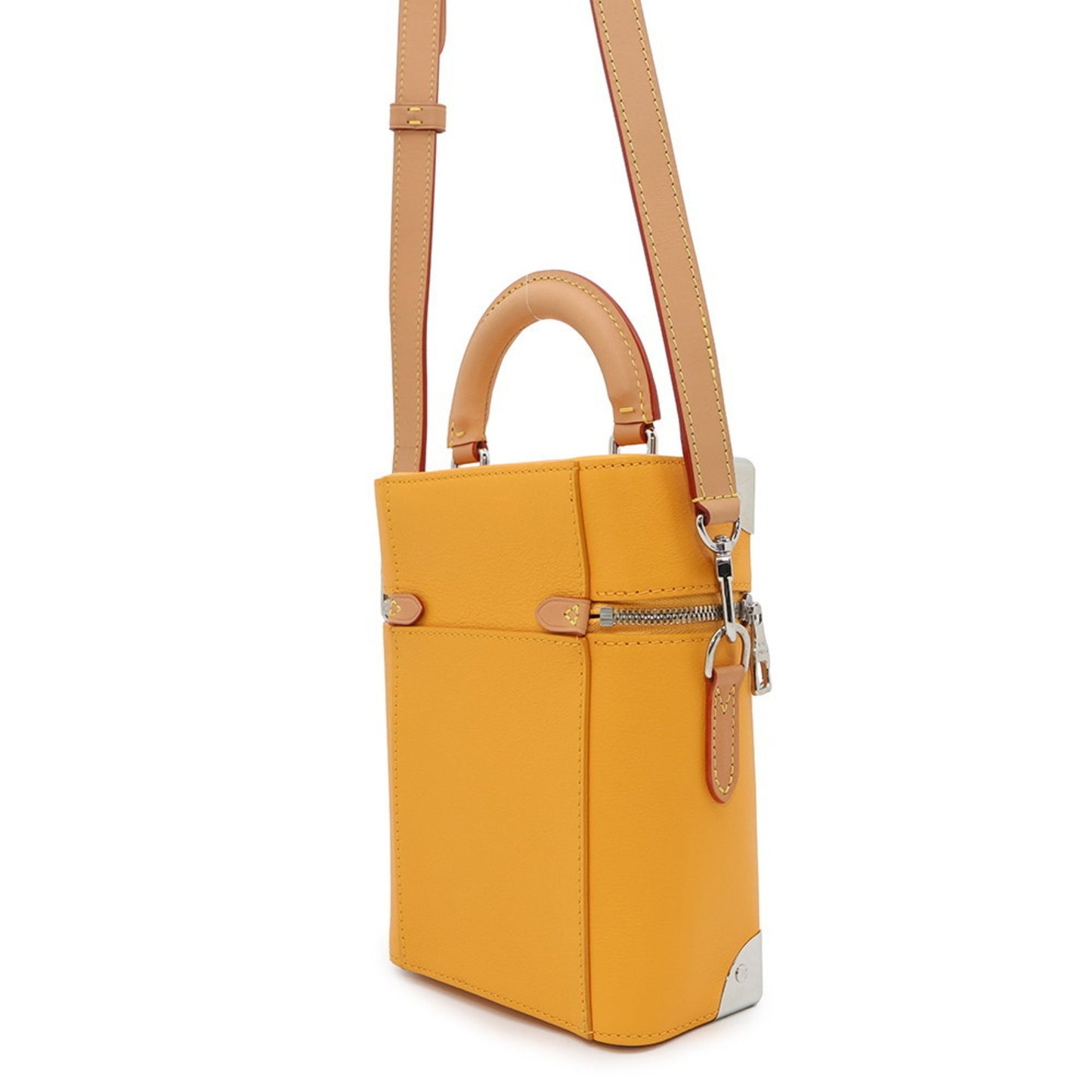 Louis Vuitton Cowhide Leather Vertical Box Trunk M59666 2-Way Shoulder Bag