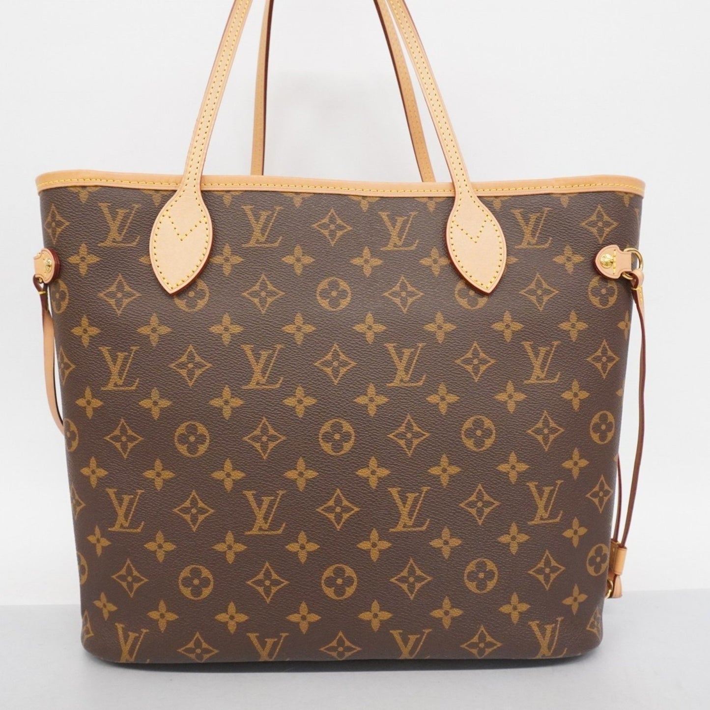 Louis Vuitton Monogram Neverfull Mm Tote Bag M41178 Brown Pivoine