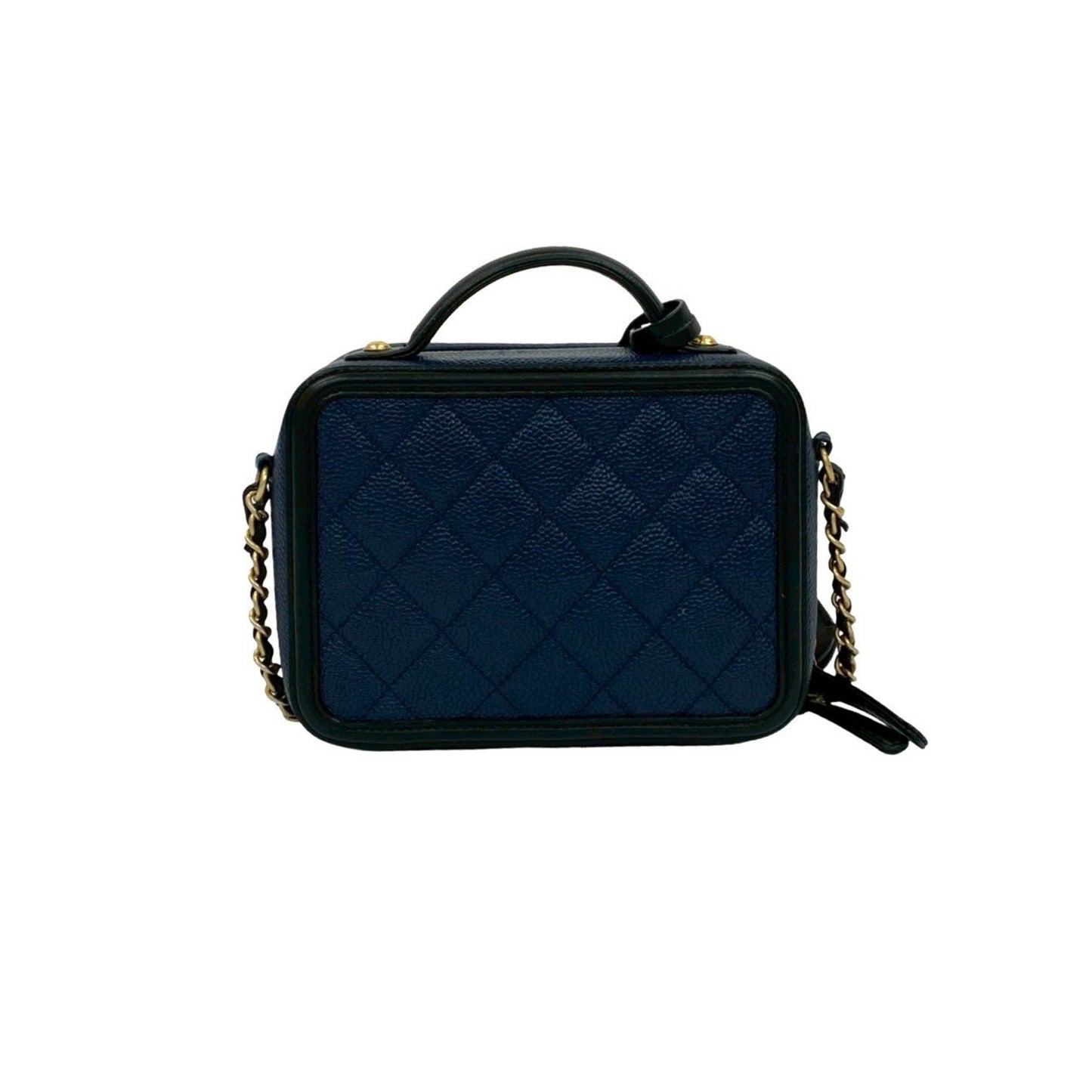 Chanel Cc Filigree Matelasse Coco Caviar Skin 2-Way Handbag/Shoulder Bag 25727