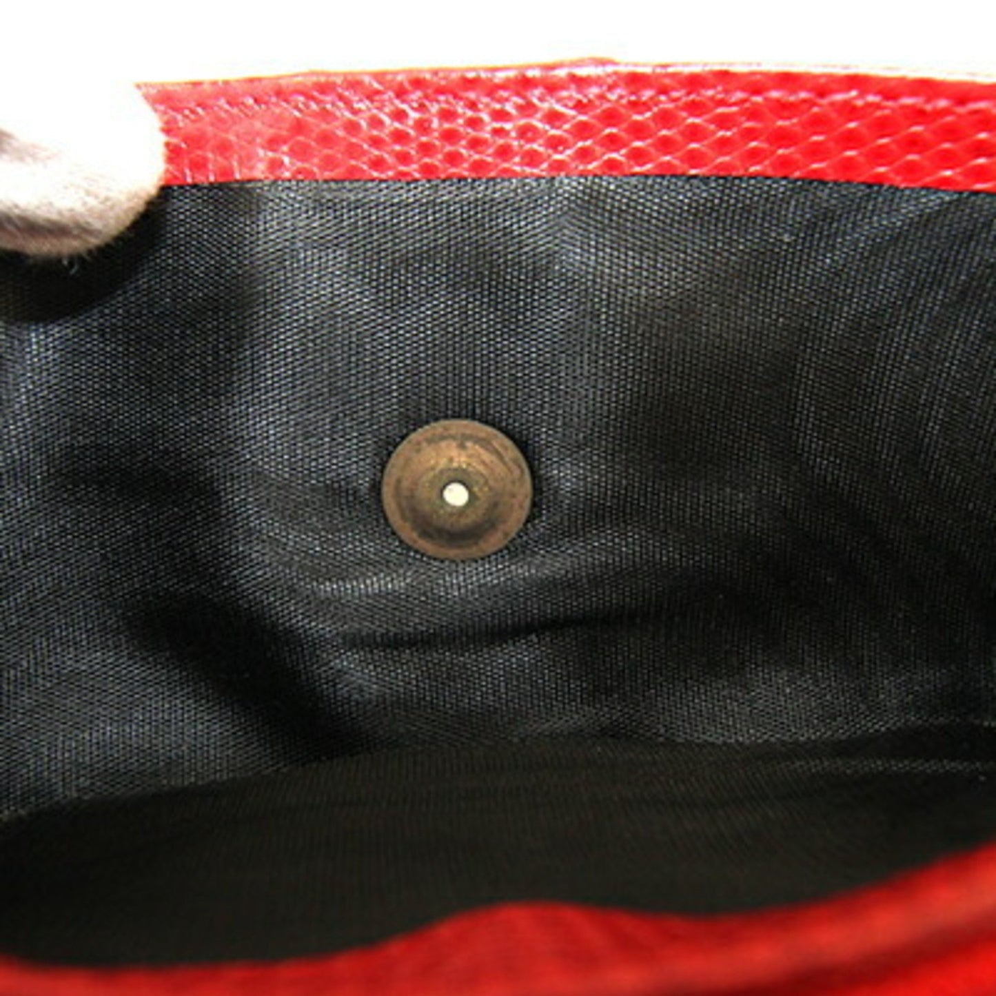 Salvatore Ferragamo Vara 22 3059 Bi-Fold Long Wallet Red Leather Ribbon