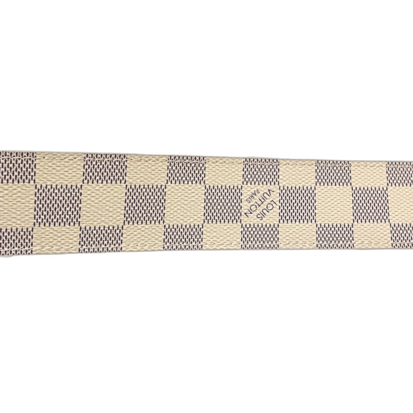 Louis Vuitton Damier Azur Belt M9609U With Lv Initials