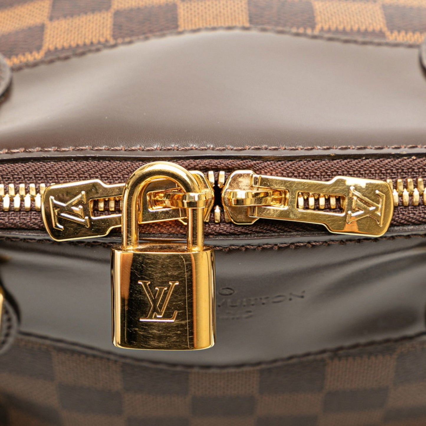 Louis Vuitton Damier Verona Pm Handbag N41117 Brown Pvc Leather