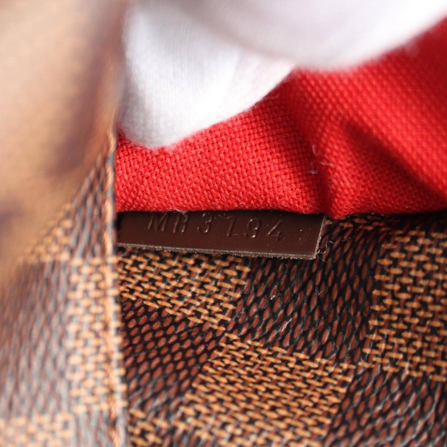 Louis Vuitton Totally Mm Damier Ebene Tote Bag Coated Canvas Leather