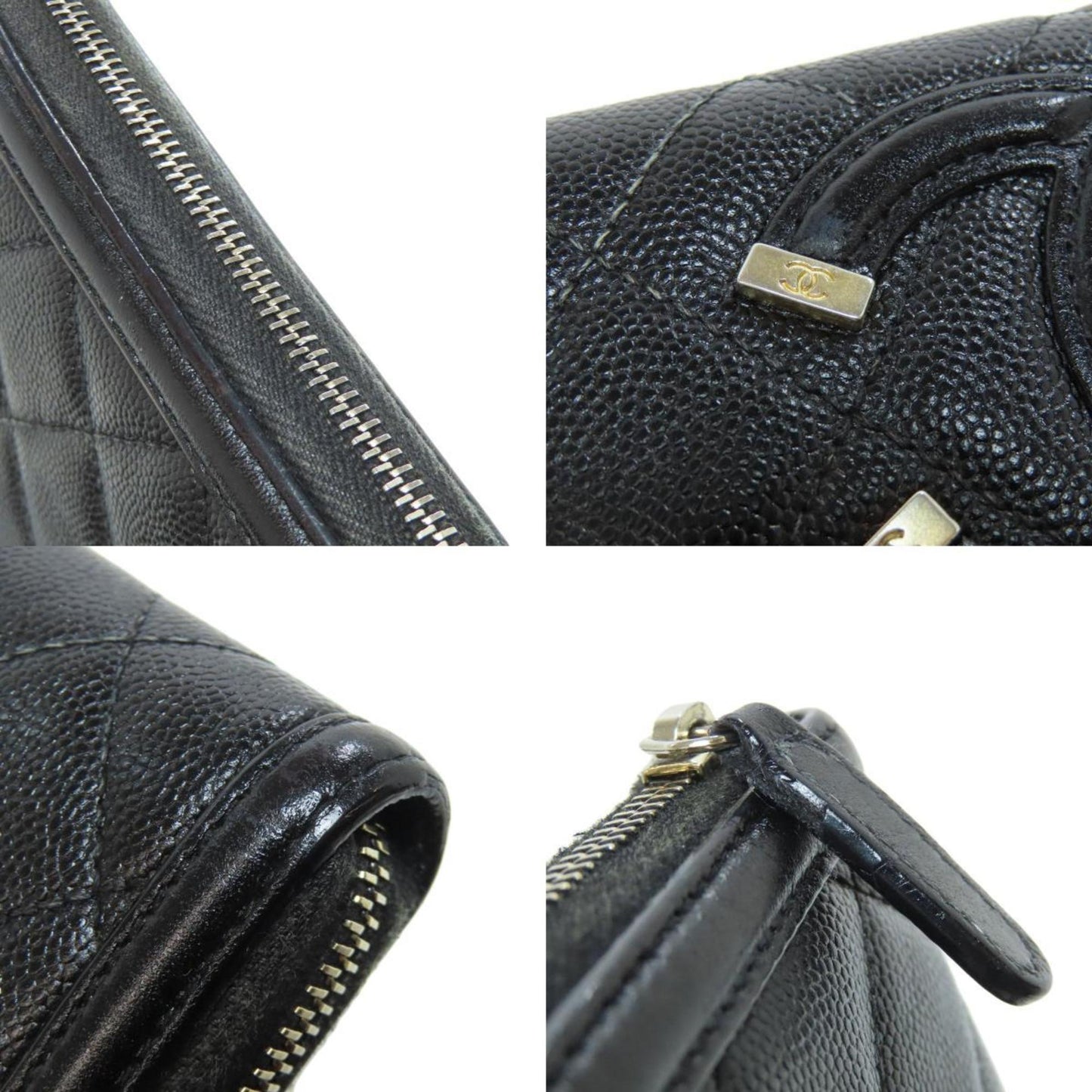 Chanel Matelasse Long Wallet Grained Calfskin